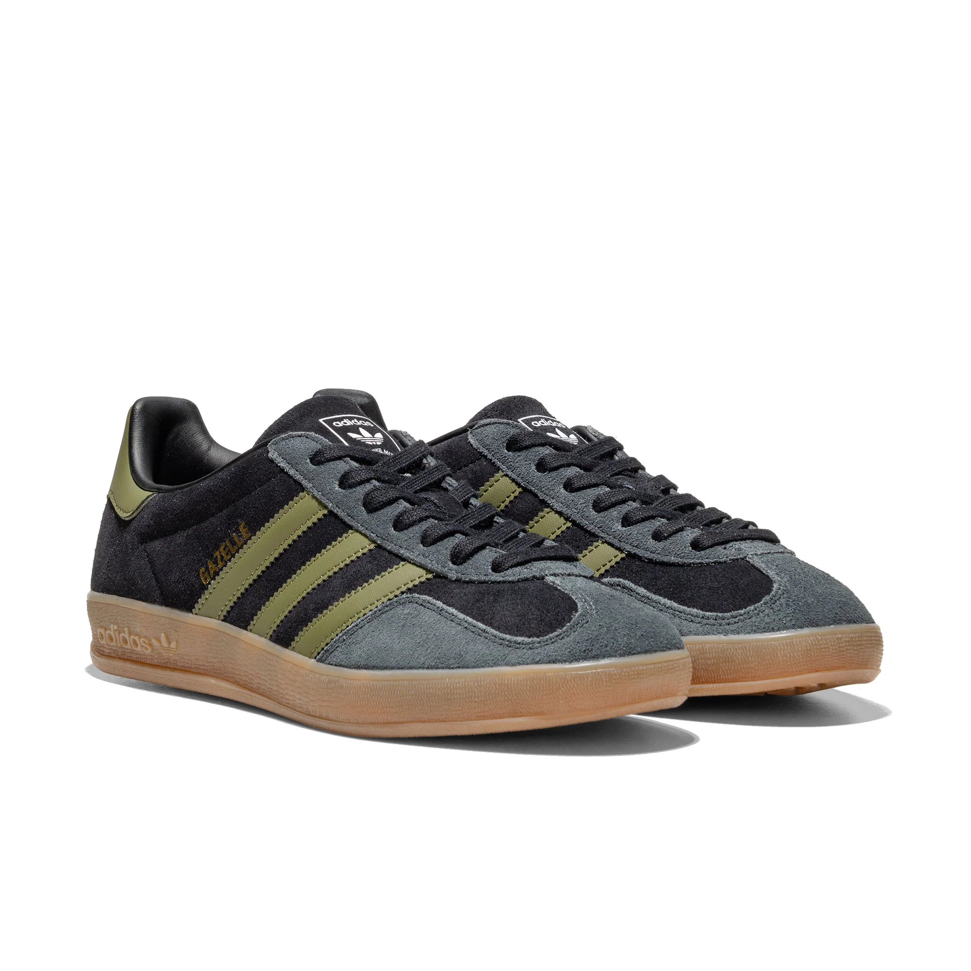 Adidas Originals Gazelle Indoor Core Black/Focus Olive - Image 2