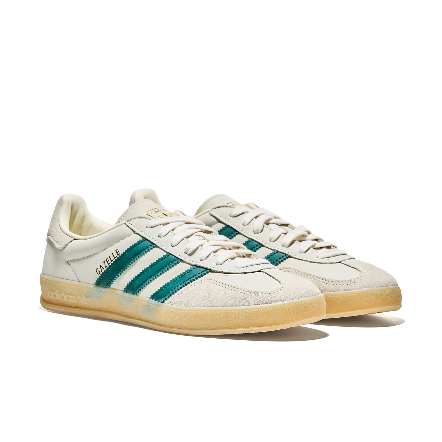 Adidas Originals Gazelle Indoor Cream White/Collegiate Green - Image 3
