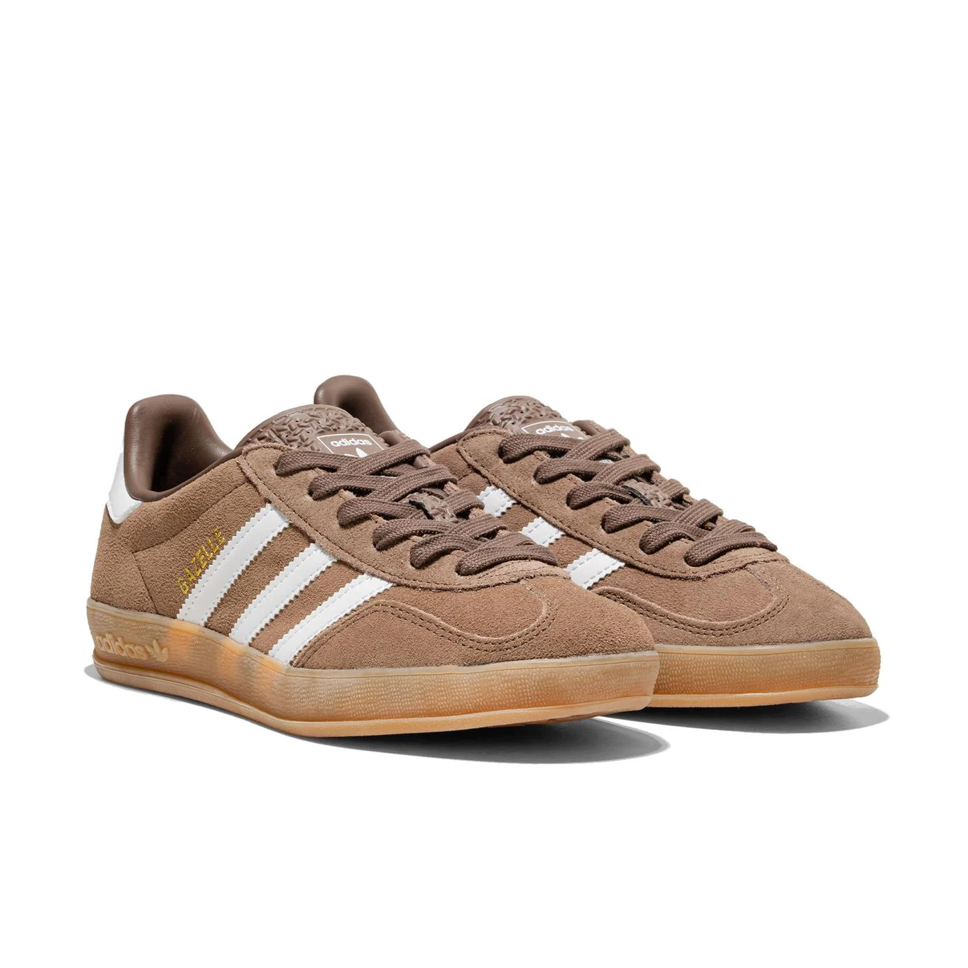 Adidas Originals Gazelle Indoor Earth Strata/Ftwr White/Gold - Image 2