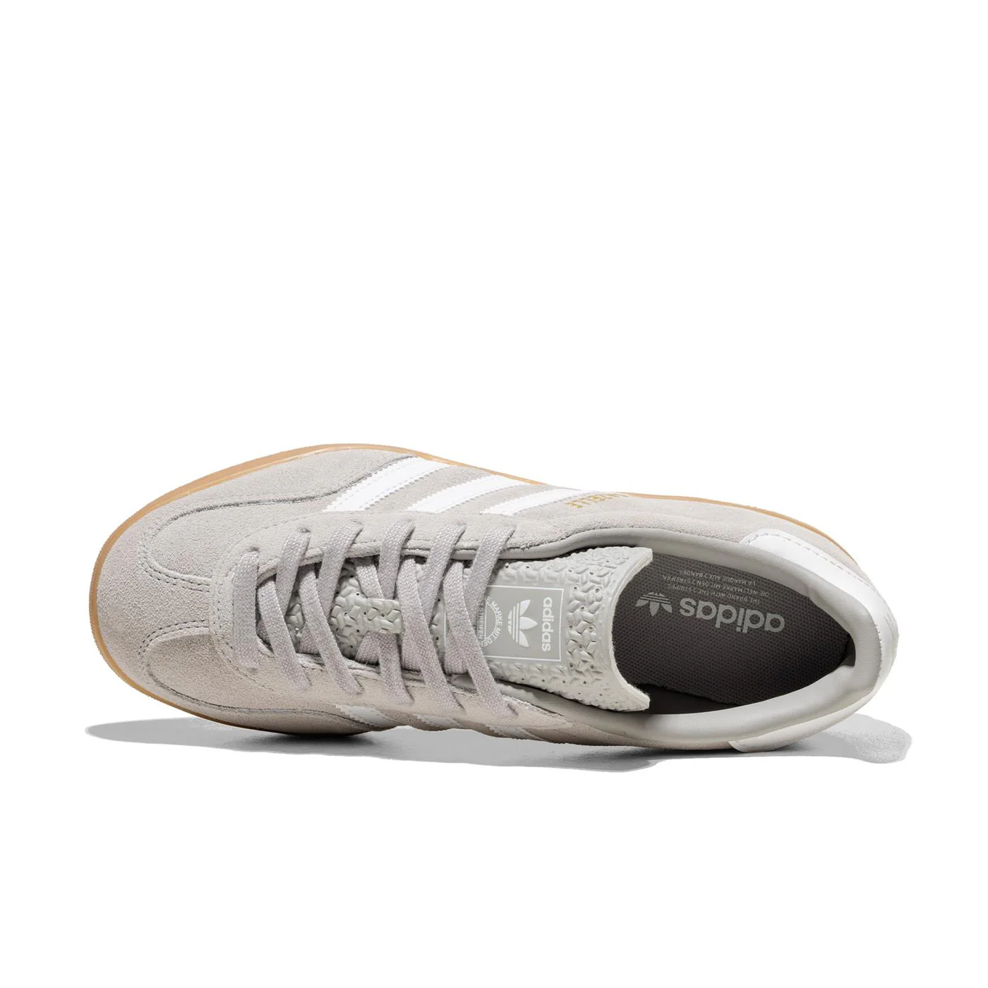Adidas Originals Gazelle Indoor Grey Two/Ftwr White/Gold - Image 6