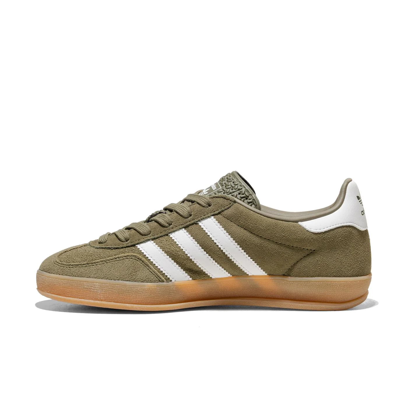 Adidas Originals Gazelle Indoor Olive Strata/Ftwr White/Gold - Image 3