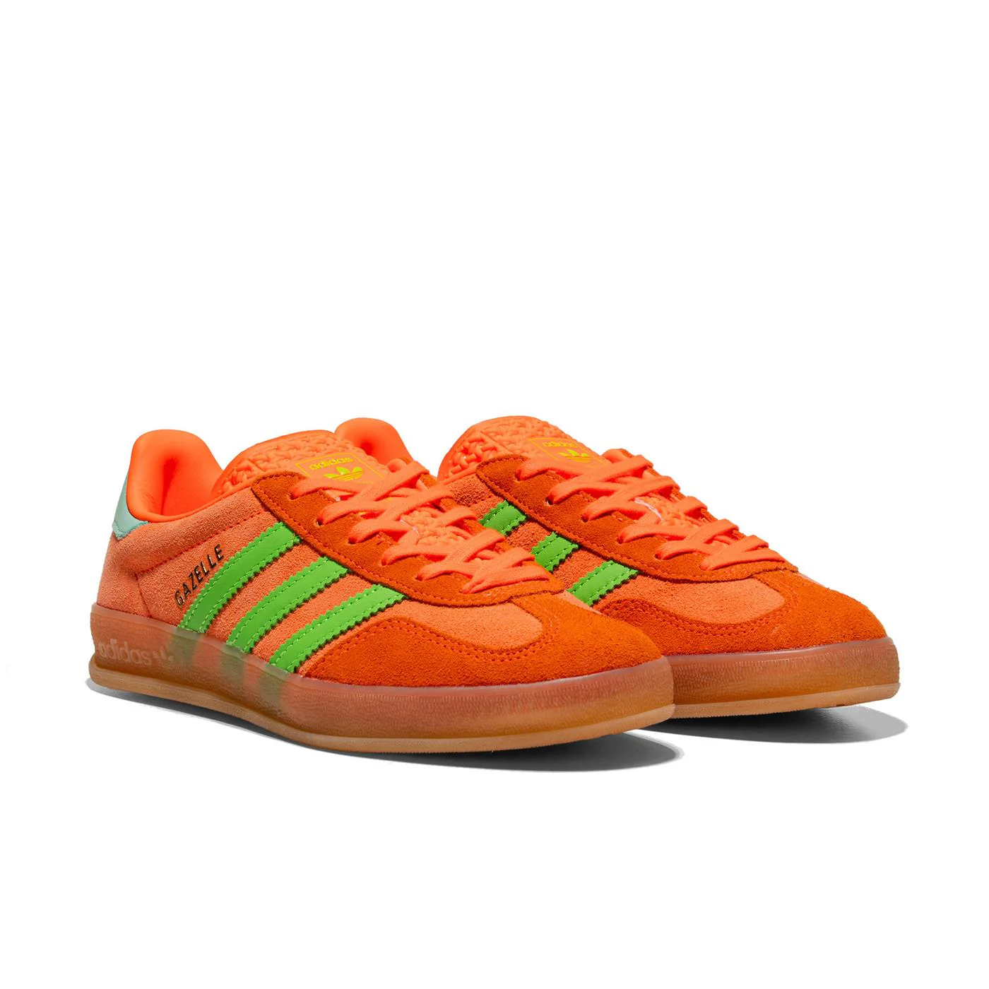 Adidas Originals Gazelle Indoor W Clear Mint/Solar Orange - Image 2