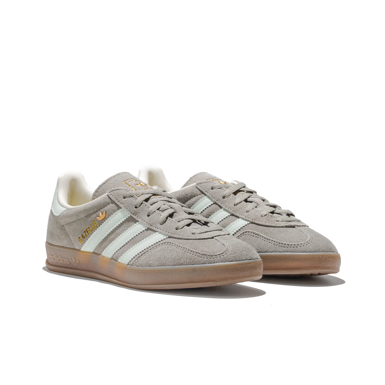 Adidas Originals Gazelle Indoor W Silver Pebble/Linen Green - Image 3