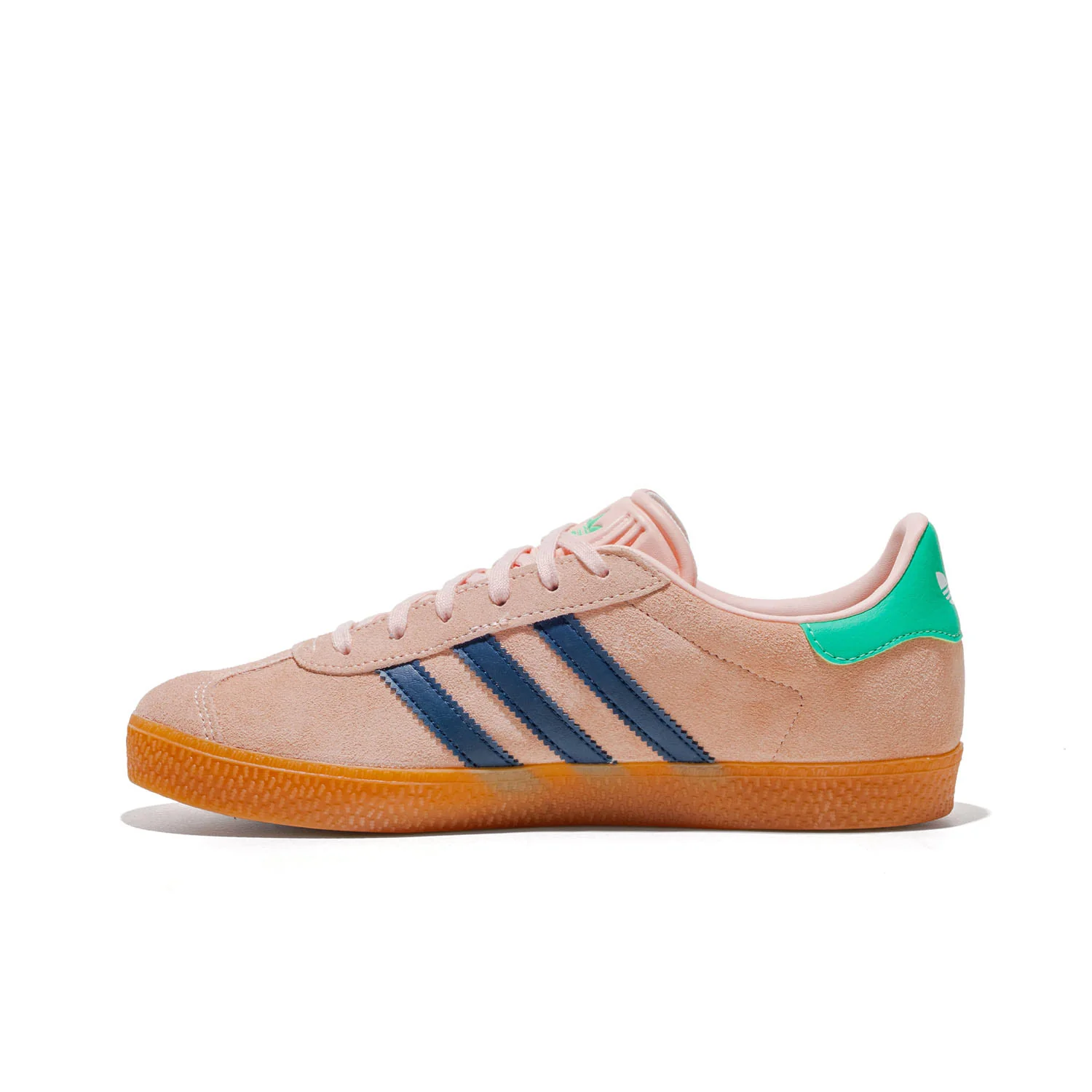 Adidas Originals Gazelle J Blush Pink/Night Indigo/Green - Image 2