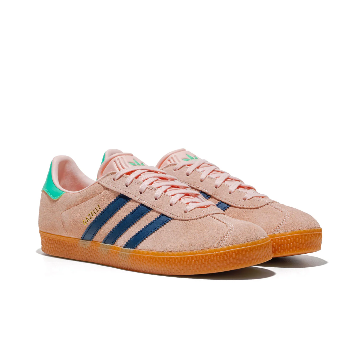 Adidas Originals Gazelle J Blush Pink/Night Indigo/Green - Image 3