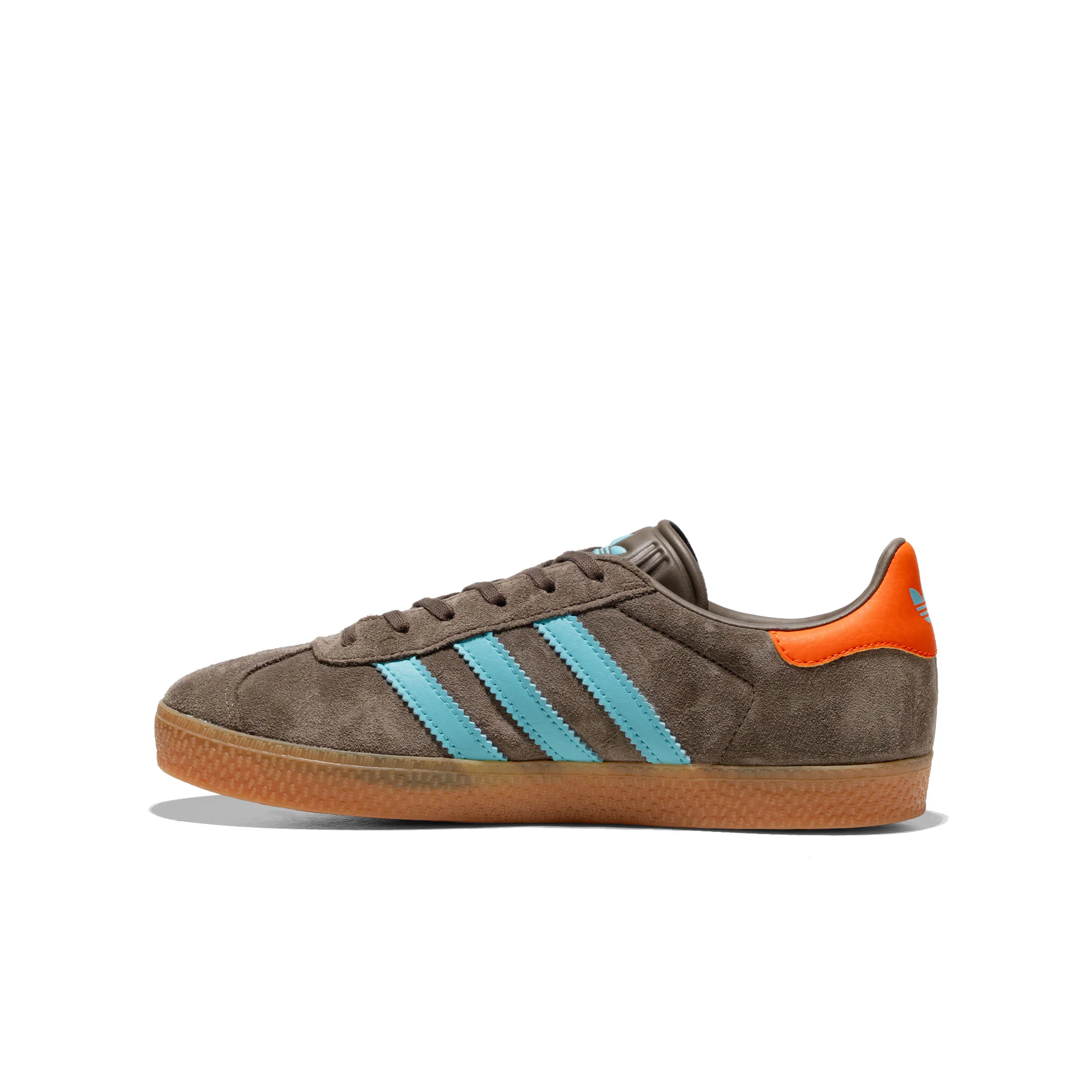 Adidas Originals Gazelle J Cargo Brown/Blue Glow/Orange - Image 3