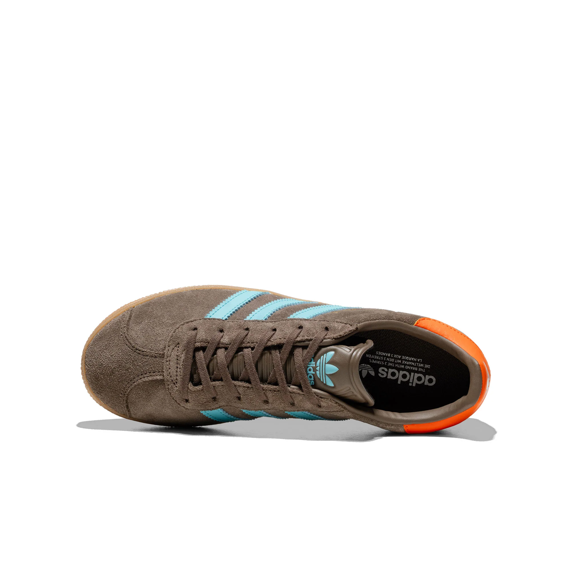 Adidas Originals Gazelle J Cargo Brown/Blue Glow/Orange - Image 5