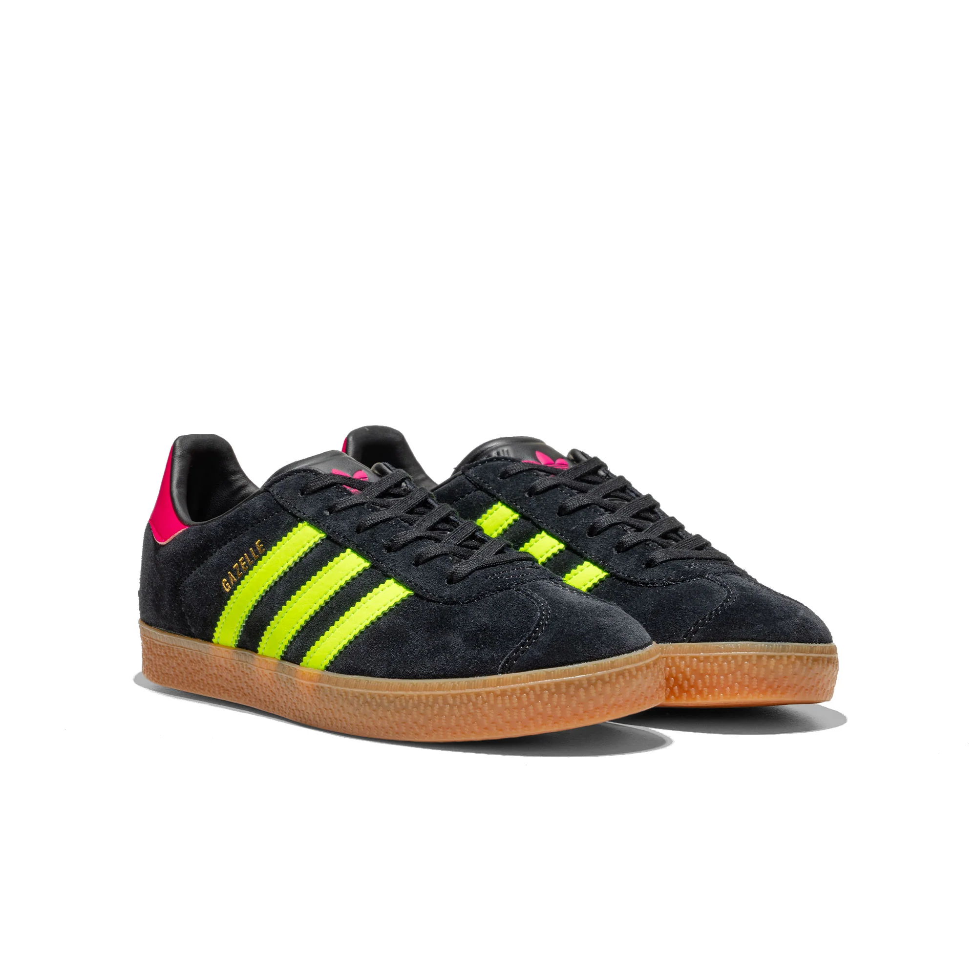 Adidas Originals Gazelle J Core Black/Signal Green/Pink - Image 2