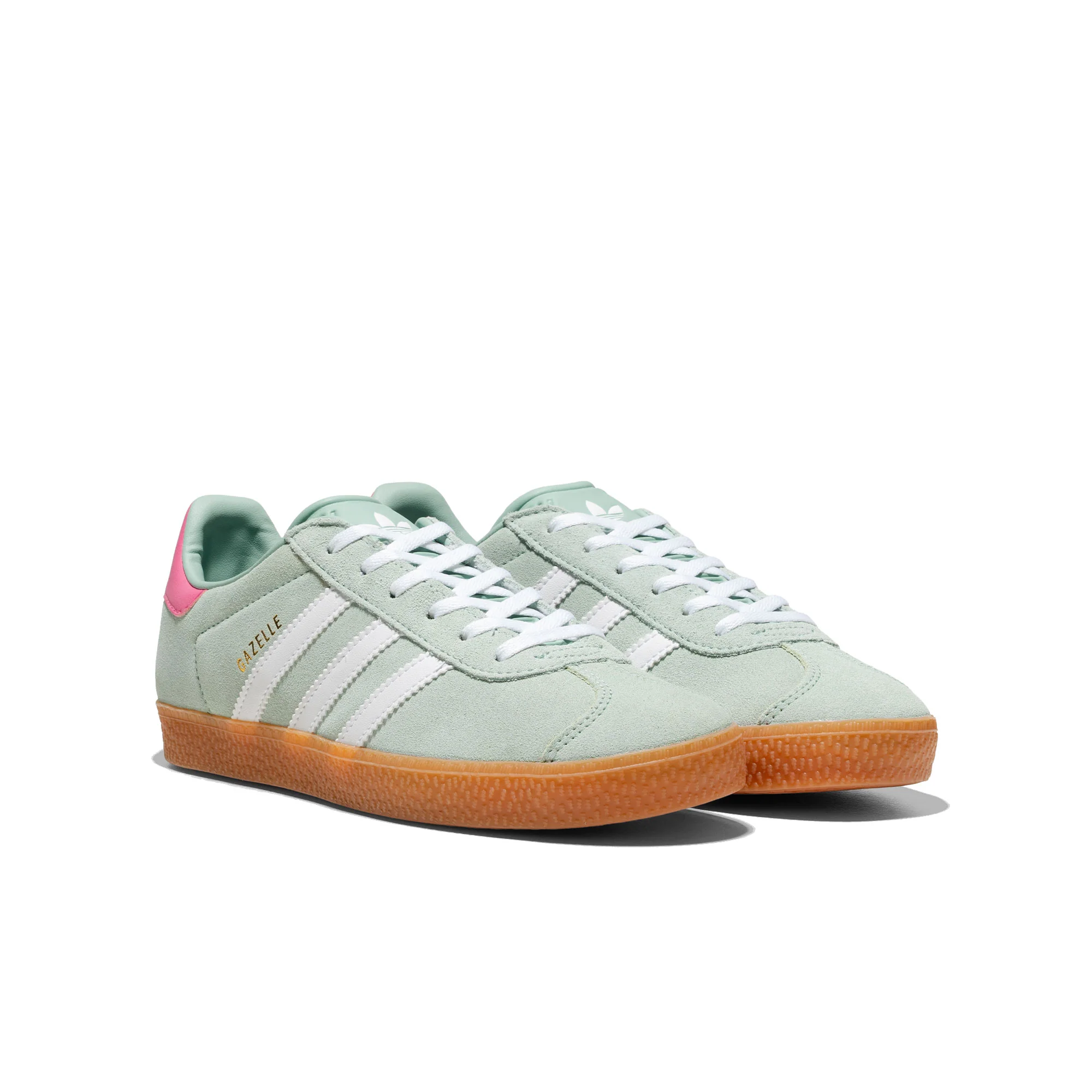 Adidas Originals Gazelle J Hazy Green/Ftwr White/Bliss Pink - Image 2