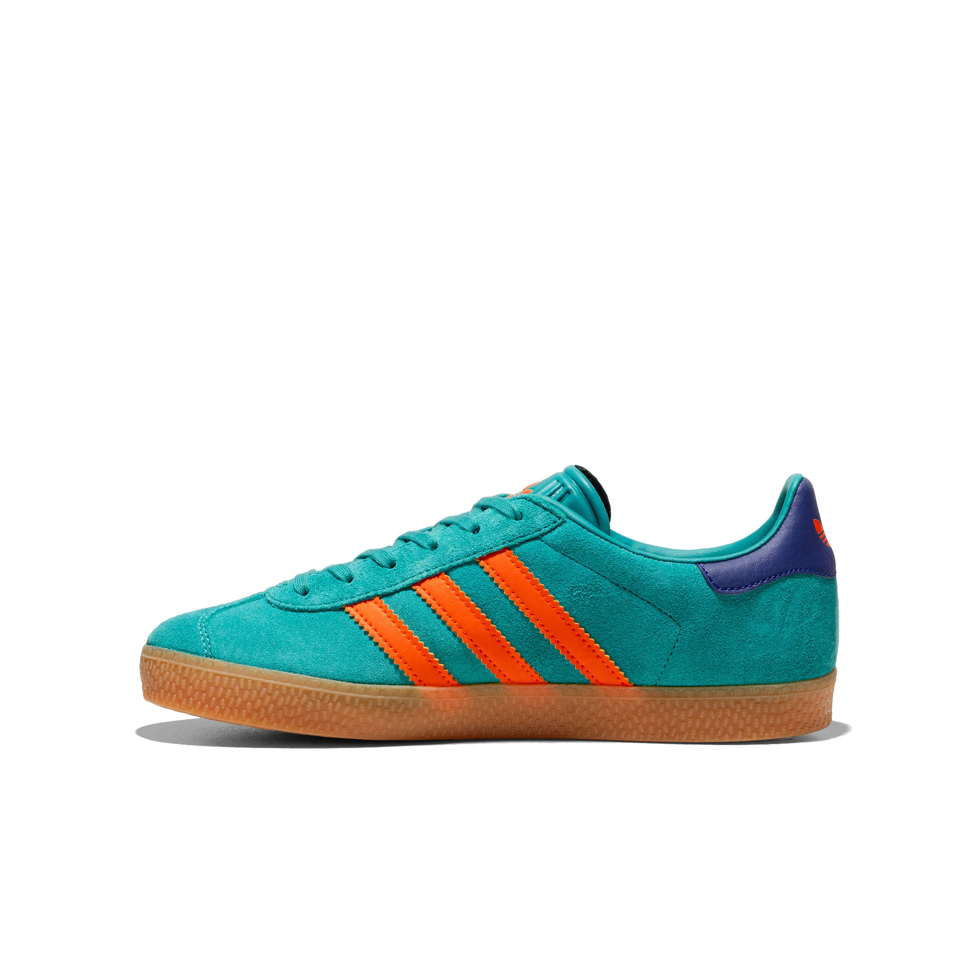 Adidas Originals Gazelle J Pure Teal/Impact Orange - Image 3