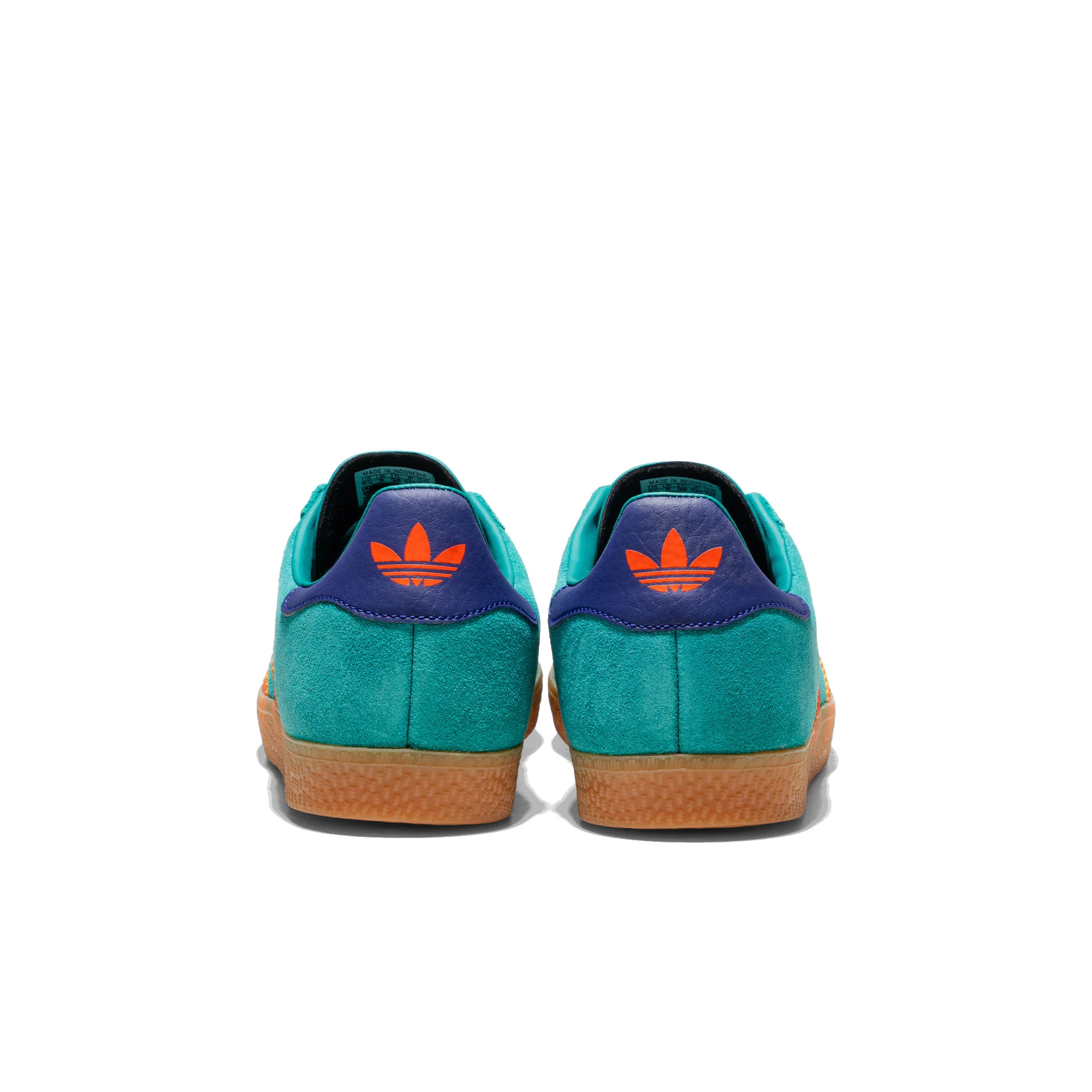 Adidas Originals Gazelle J Pure Teal/Impact Orange - Image 4