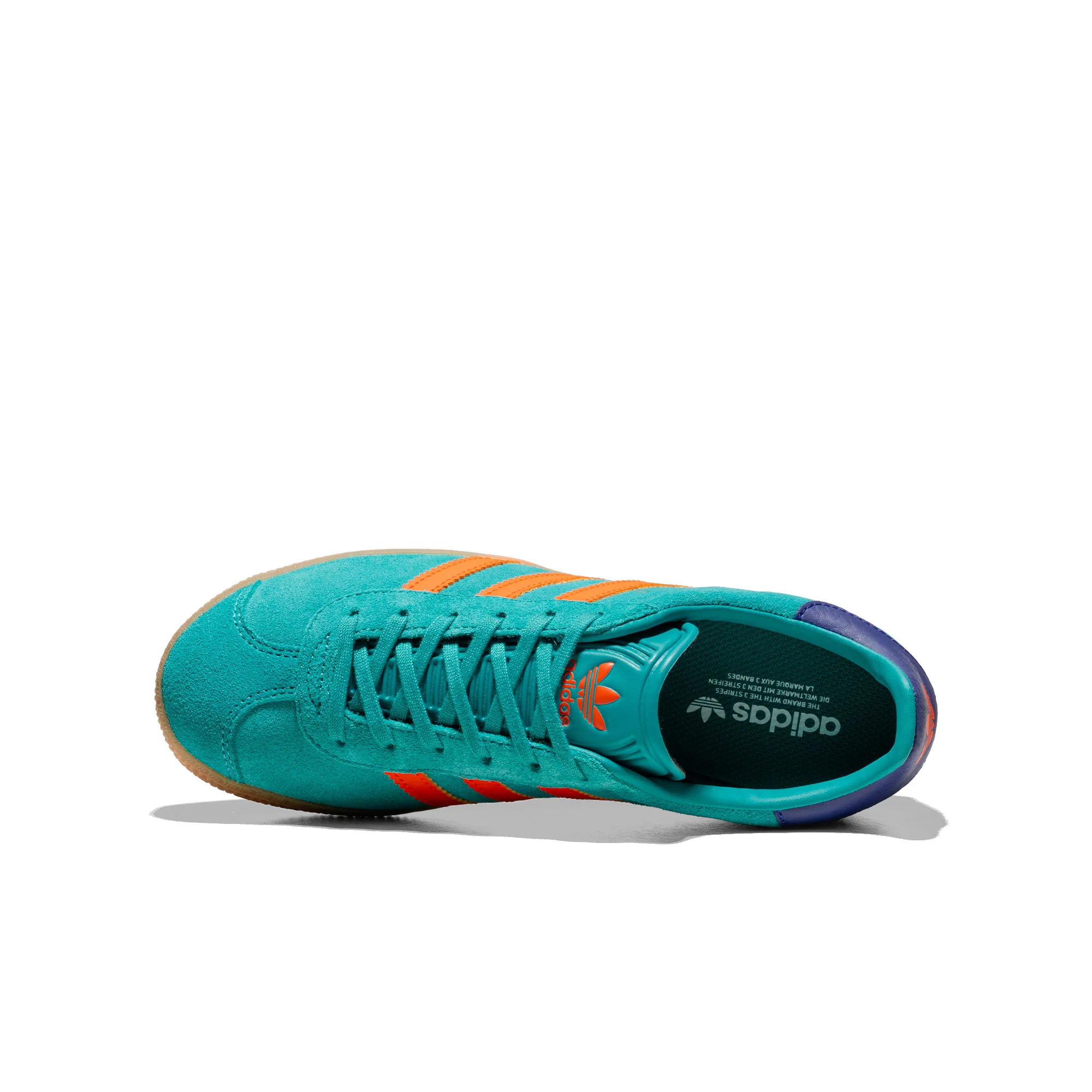 Adidas Originals Gazelle J Pure Teal/Impact Orange - Image 5
