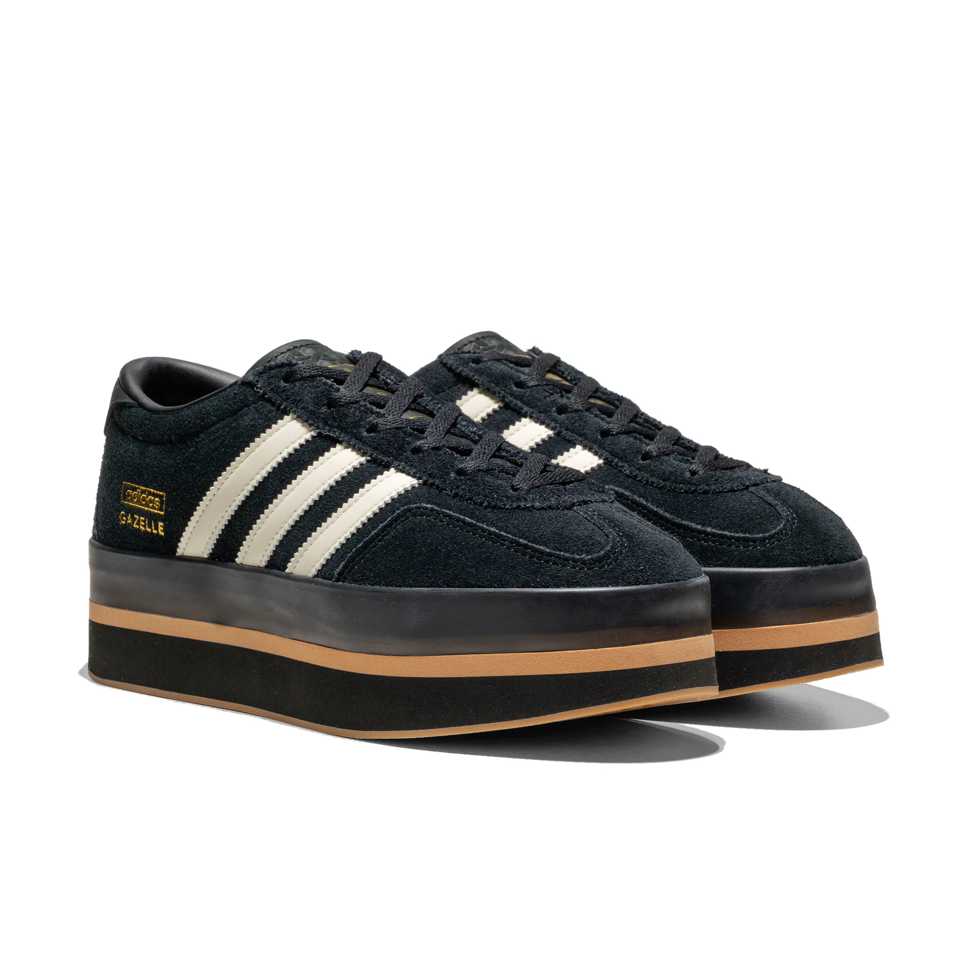 Adidas Originals Gazelle Stack W Core Black/Cream White/Gum - Image 2