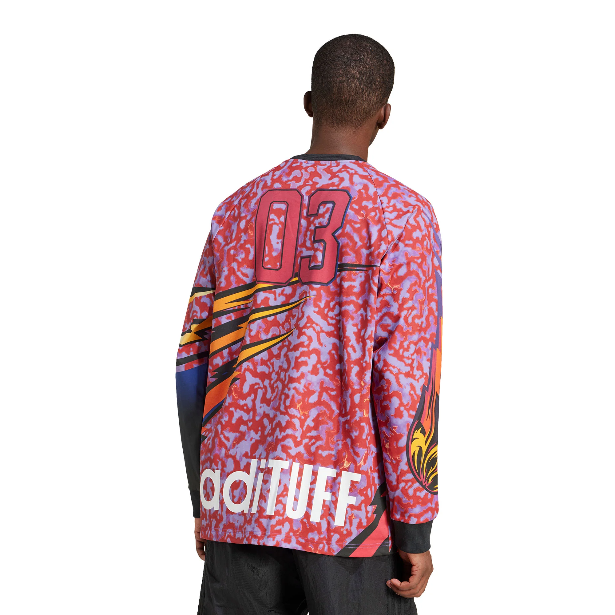 Adidas Originals Graphic LS Tee Better Scarlet/Energy Ink - Image 2