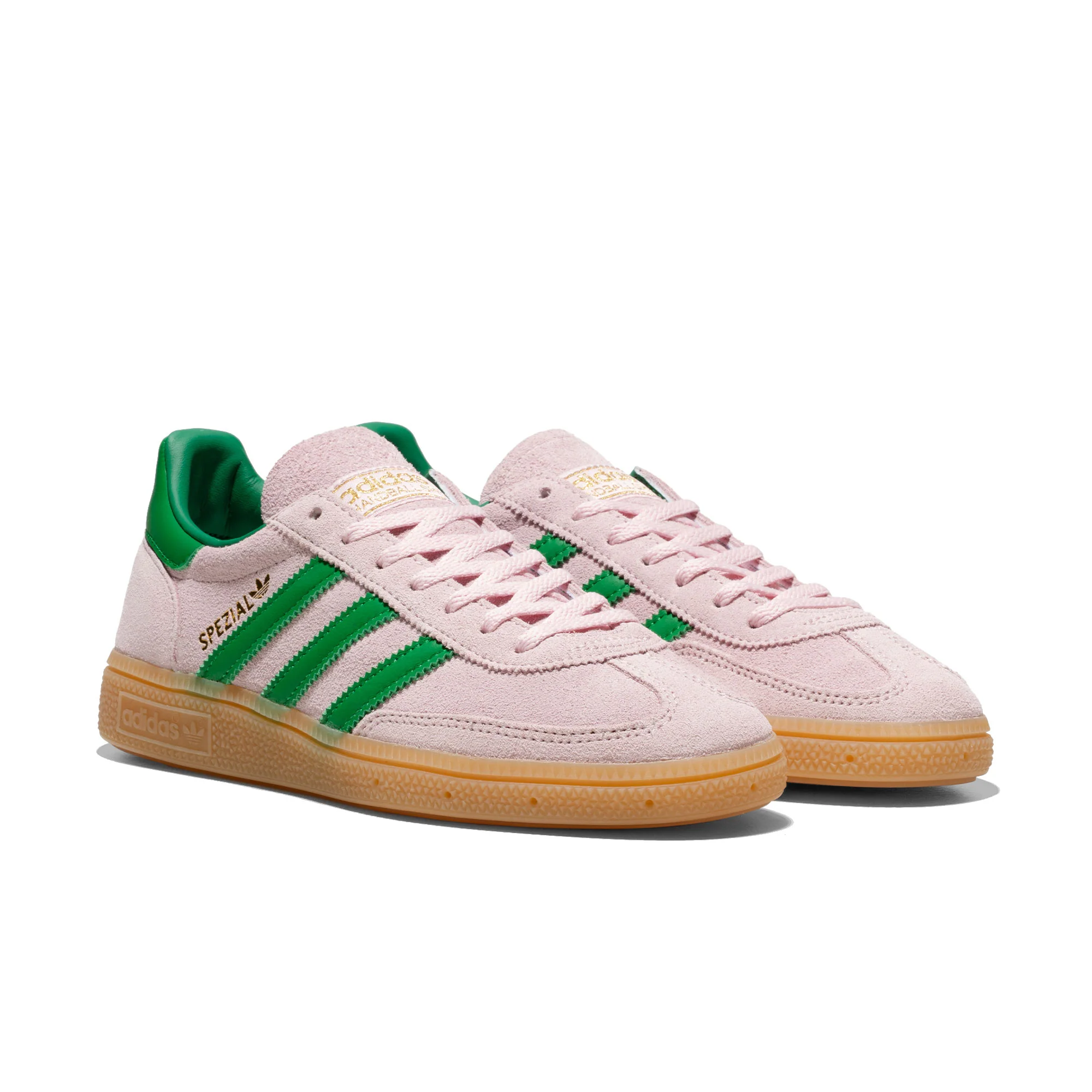 Adidas Originals Handball Spezial W Clear Pink/Green/Gold - Image 2