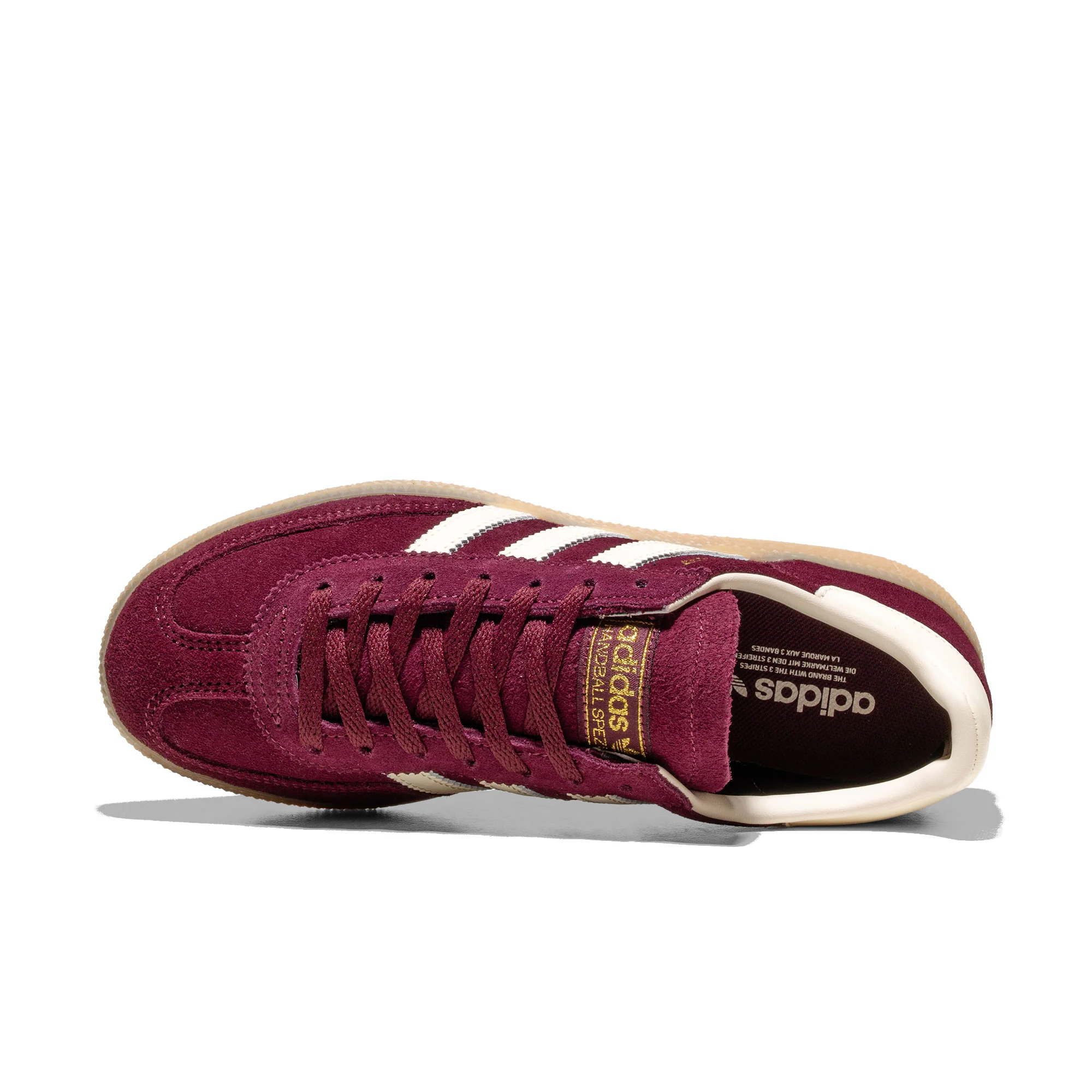 Adidas Originals Handball Spezial W Maroon/Cream White/Gold - Image 5