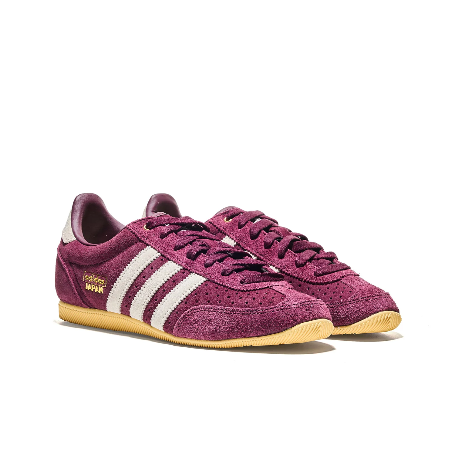 Adidas Originals Japan W Maroon/Cream White/Gold Metallic - Image 3
