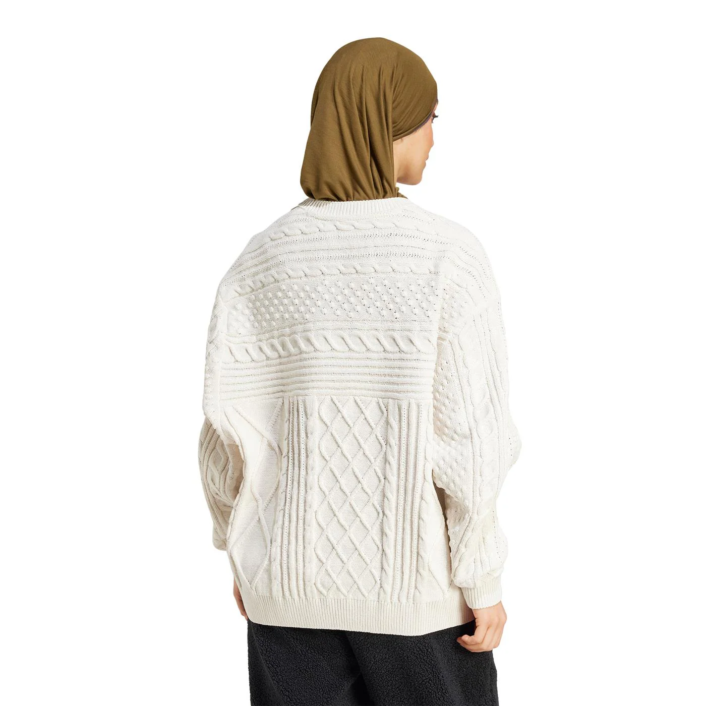 Adidas Originals Knited Trefoil Sweater Wonder White - Image 2