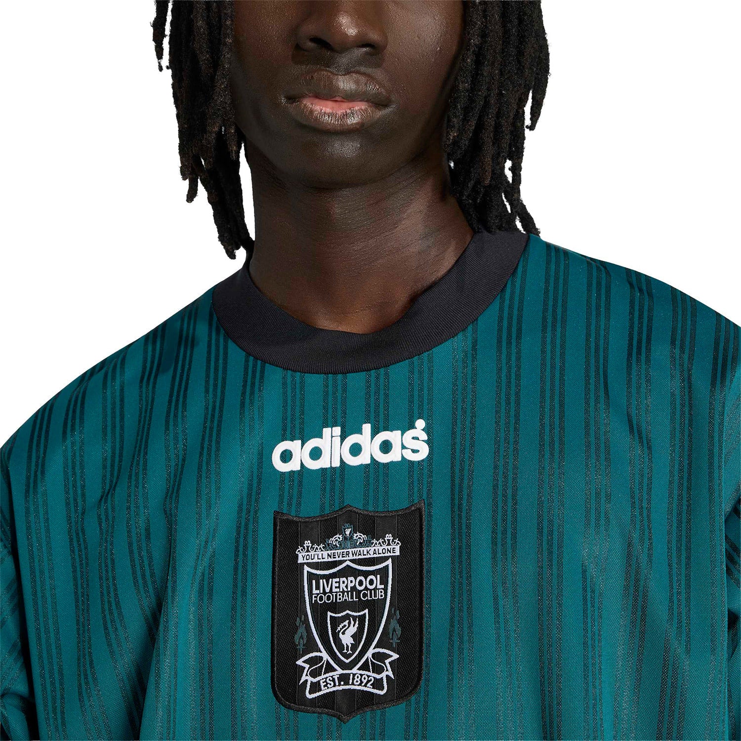 Adidas Originals Liverpool FC Poly Tee 95 Rich Green - Image 3