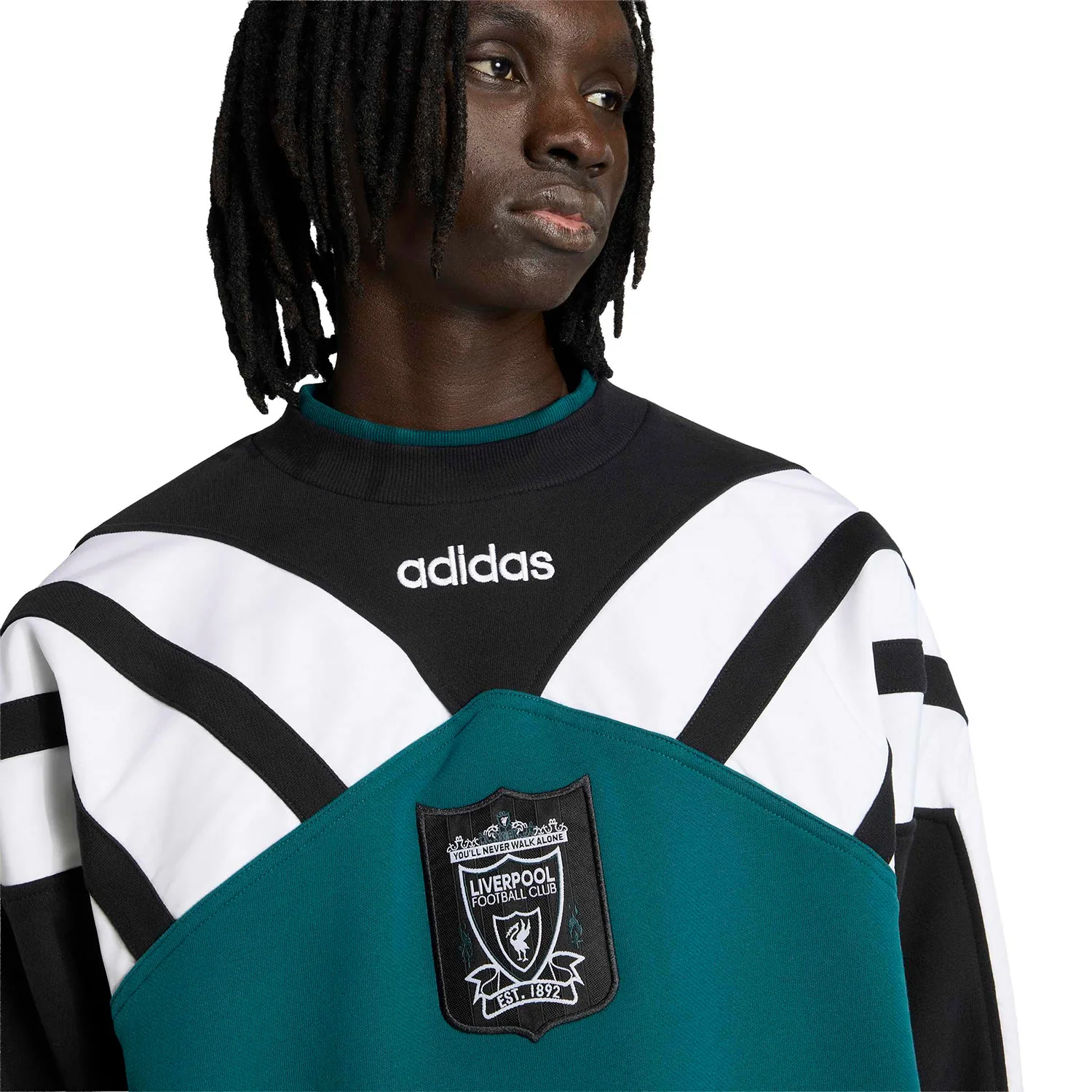 Adidas Originals Liverpool FC Sweat 95 Rich Green/Black - Image 3