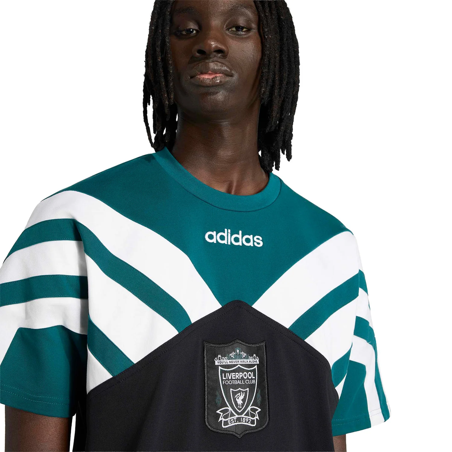 Adidas Originals Liverpool FC Tee 95 Black/Rich Green - Image 3