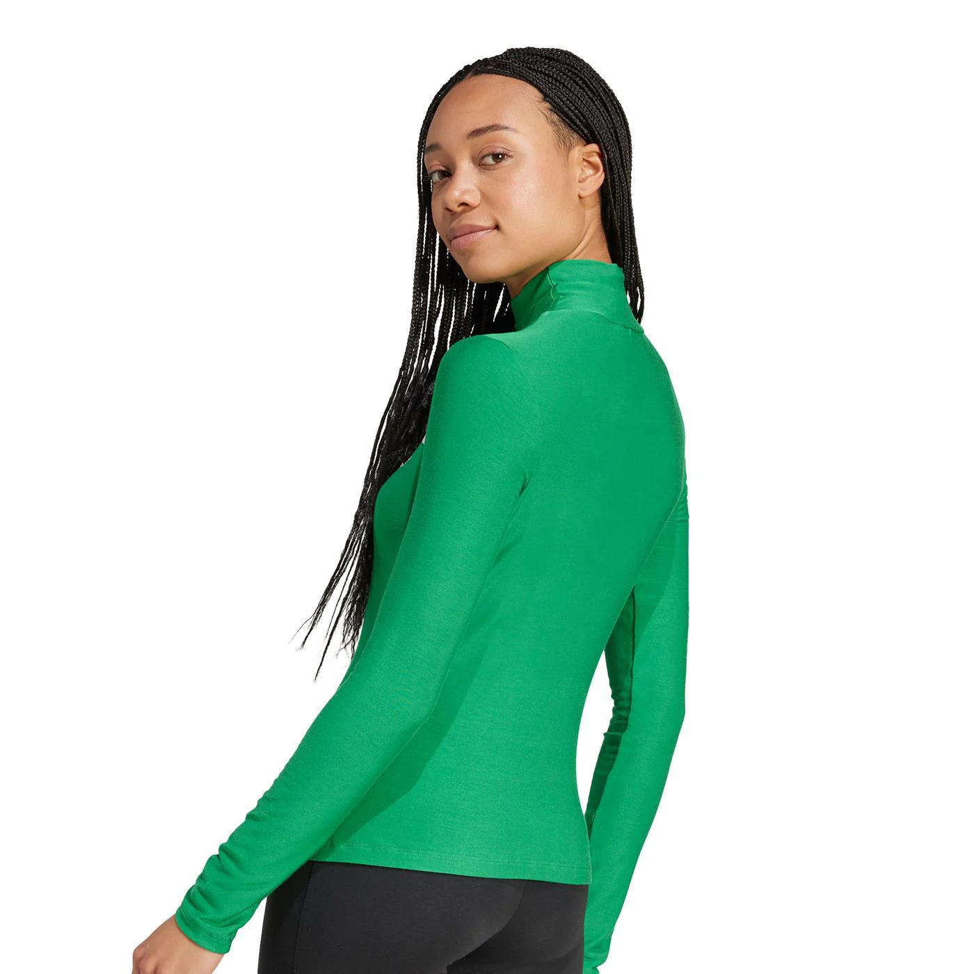 Adidas Originals LS 3S Tee Green - Image 2