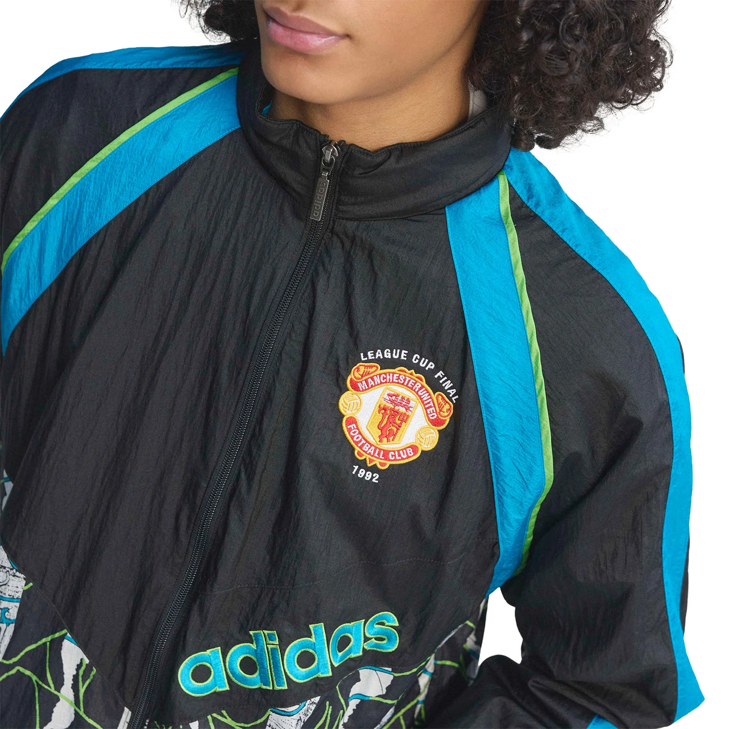 Adidas Originals Manchester United FC Jacket 90 Black - Image 4