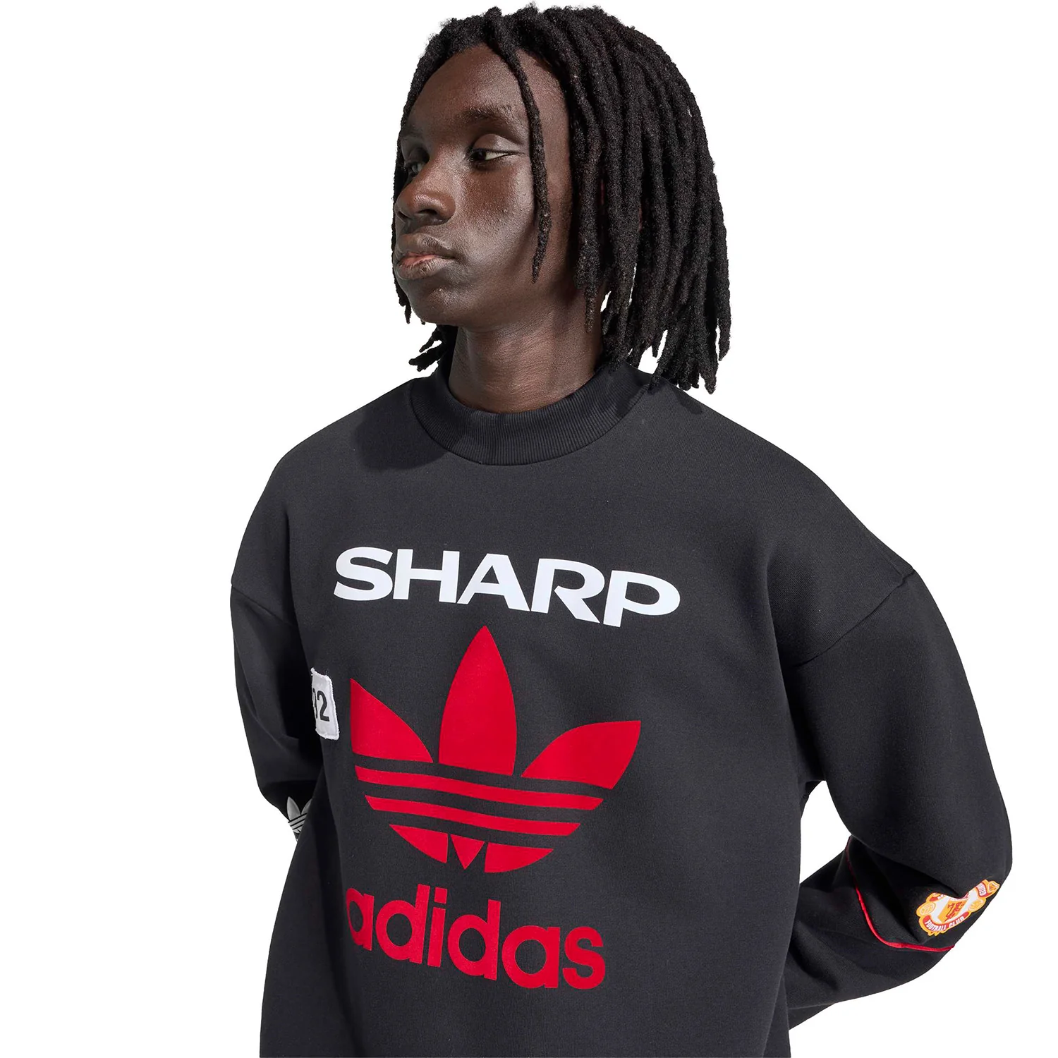 Adidas Originals Manchester United FC Sweat 90 Black - Image 3