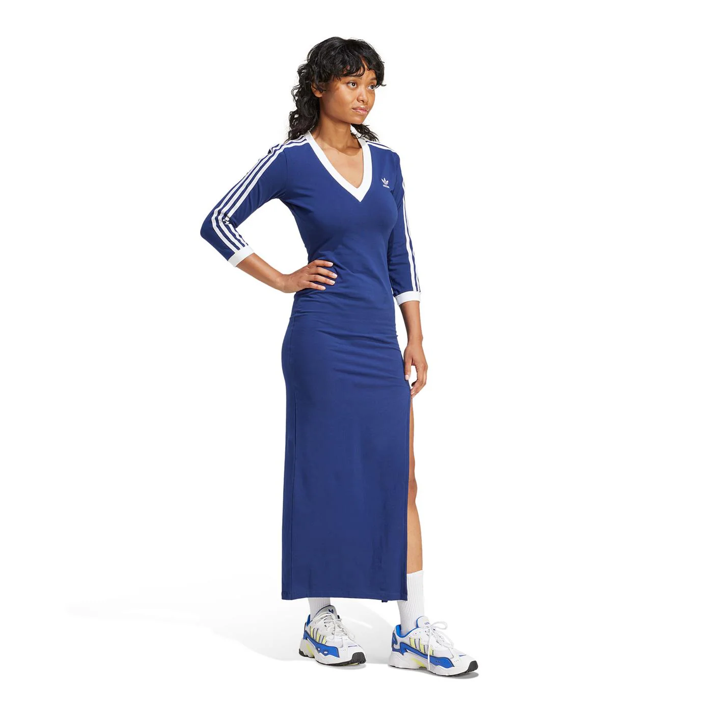 Adidas Originals Maxi Dress V Dark Blue - Image 3