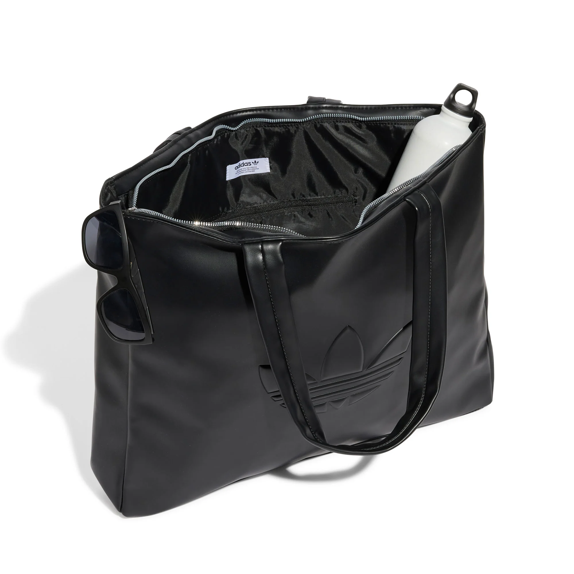 Adidas Originals PU Trefoil Shopper Black - Image 4