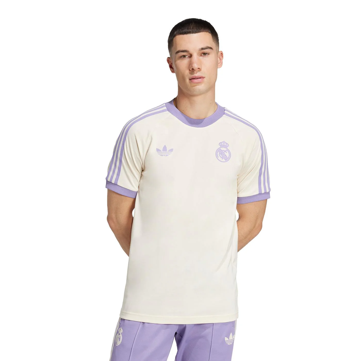 Adidas Originals Real Madrid OG 3S Tee Wonder White/Lilac