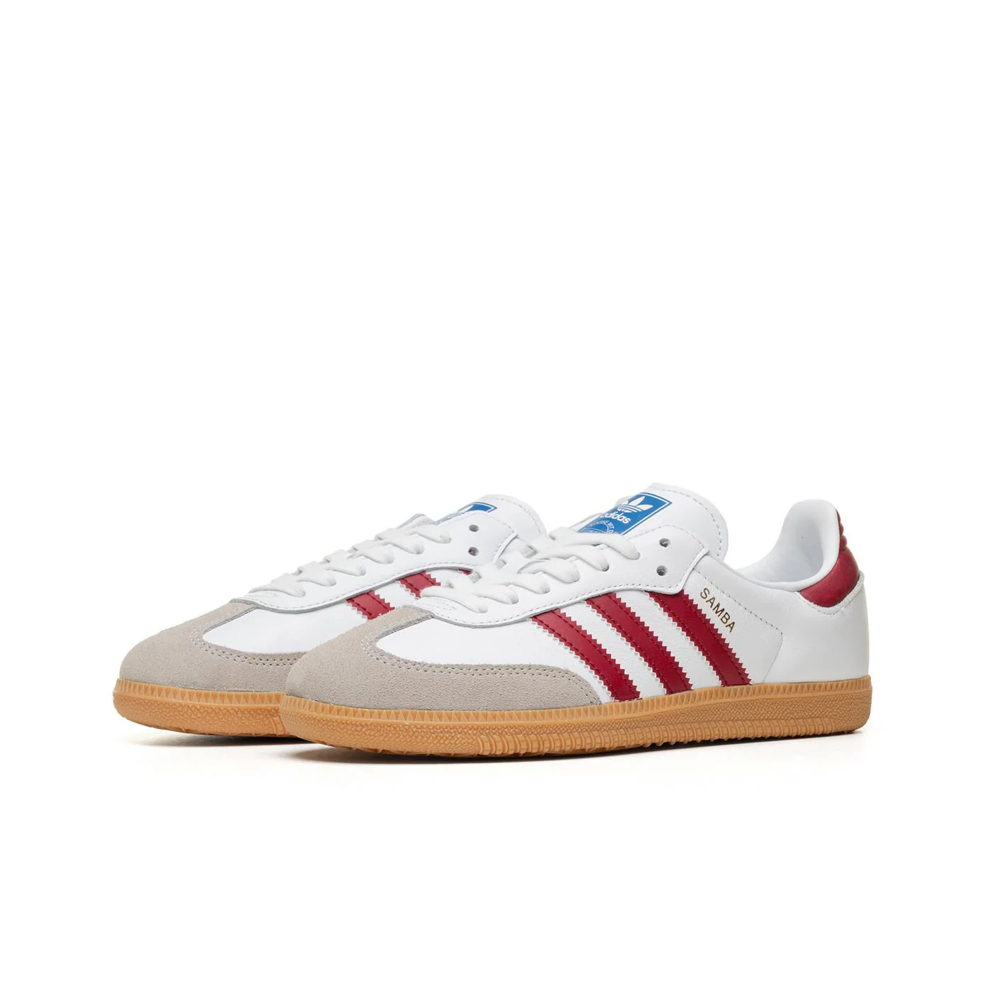 Adidas Originals Samba OG Ftwr White/Collegiate Burgundy/Gum - Image 3