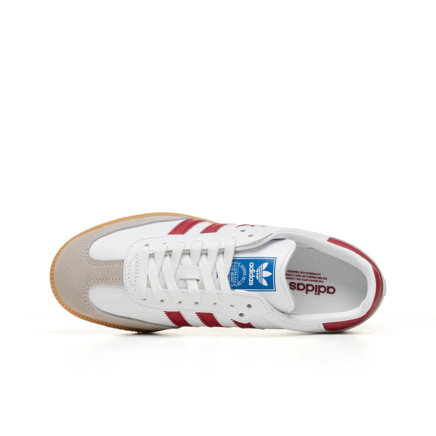 Adidas Originals Samba OG Ftwr White/Collegiate Burgundy/Gum - Image 5