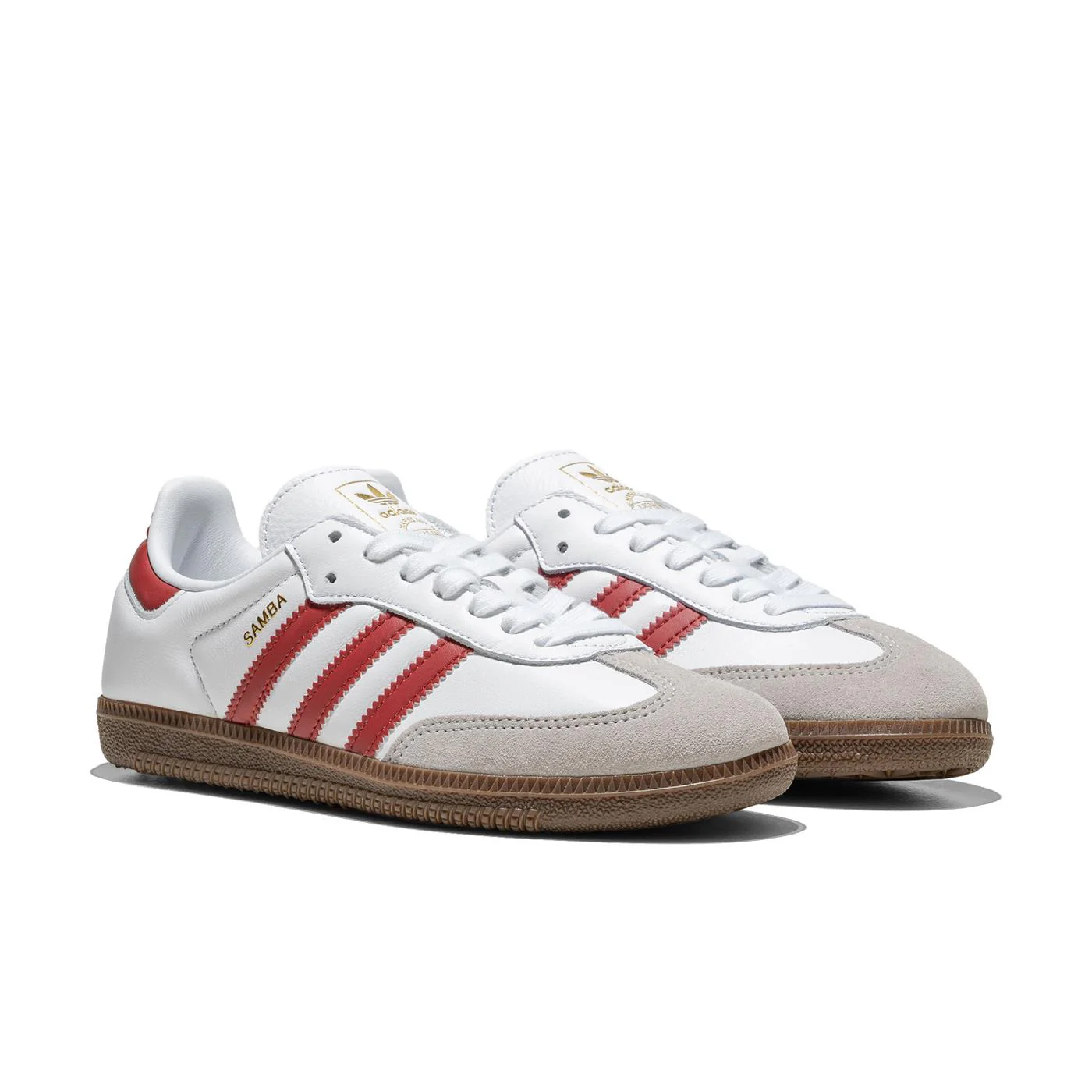Adidas Originals Samba OG Ftwr White/Preloved Ruby - Image 2