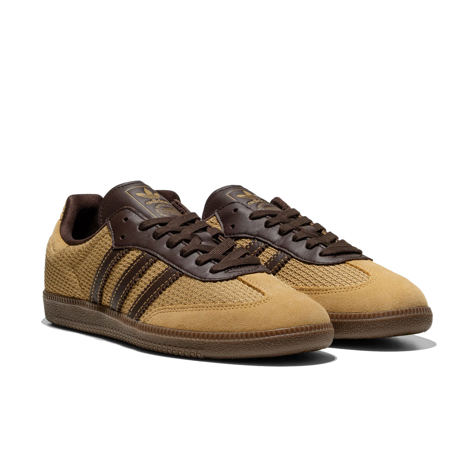 Adidas Originals Samba OG Golden Beige/Dark Brown/Gum - Image 2