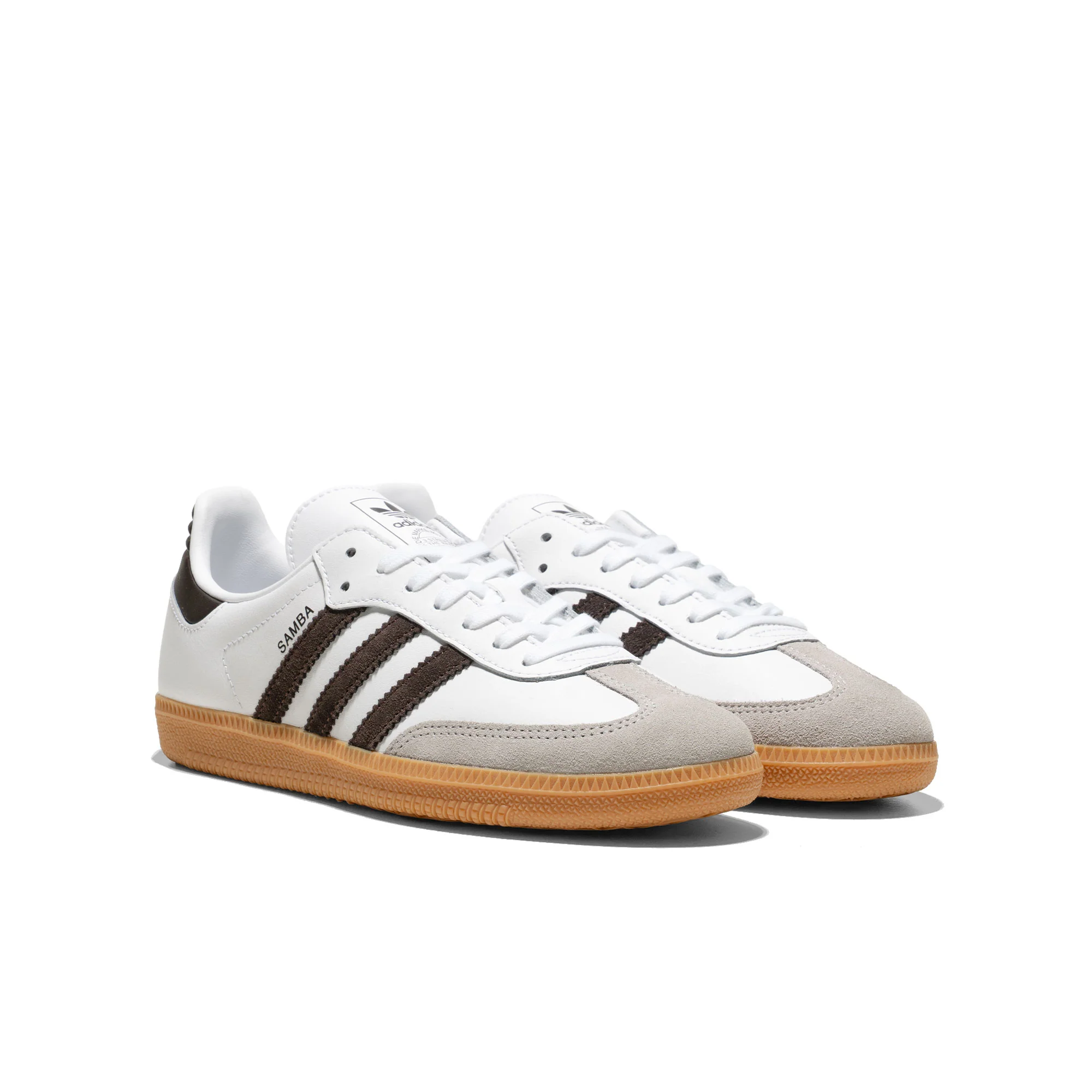 Adidas Originals Samba OG J Ftwr White/Aurora Coffee/Gum - Image 2
