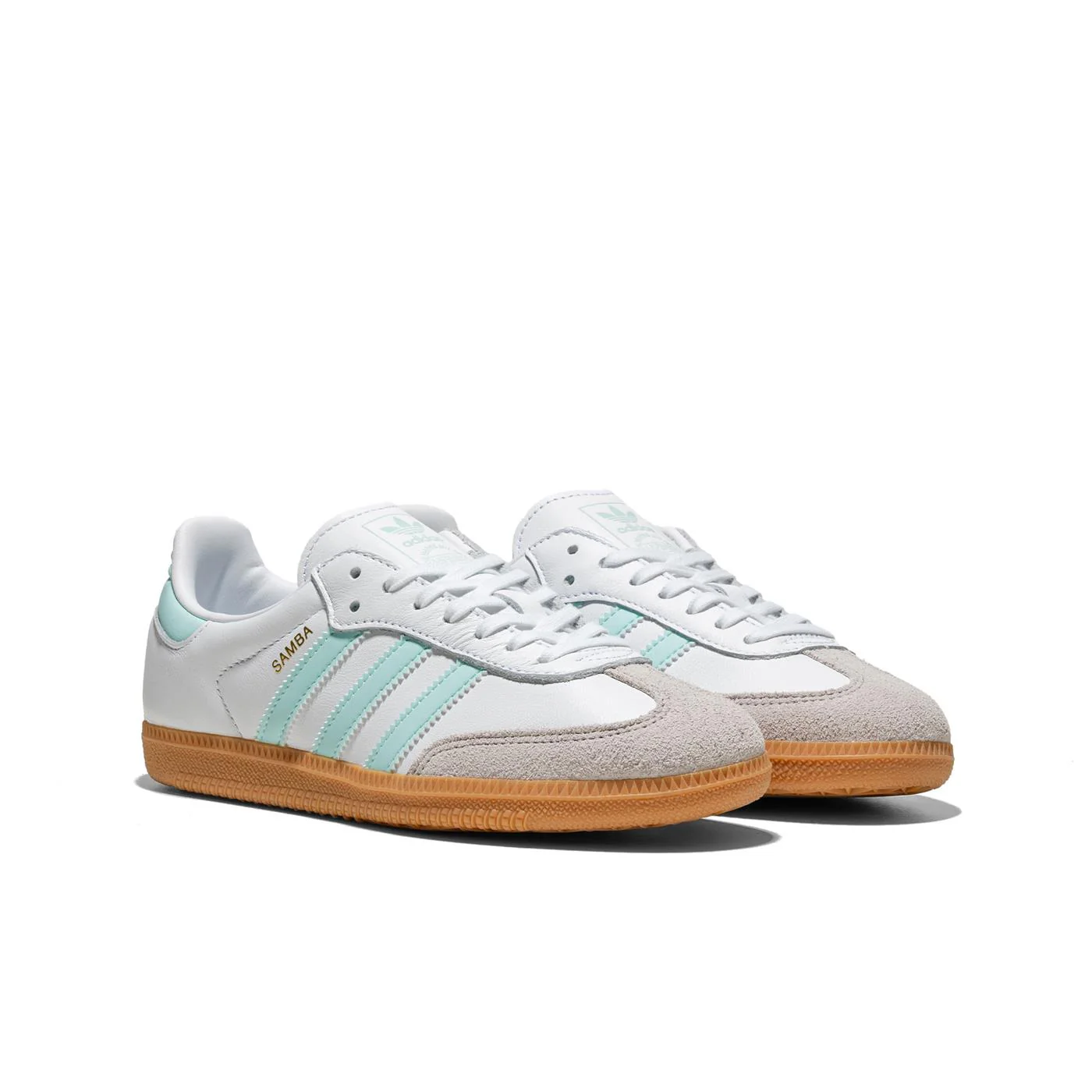 Adidas Originals Samba OG J Ftwr White/Semi Flash Aqua/Gum - Image 2