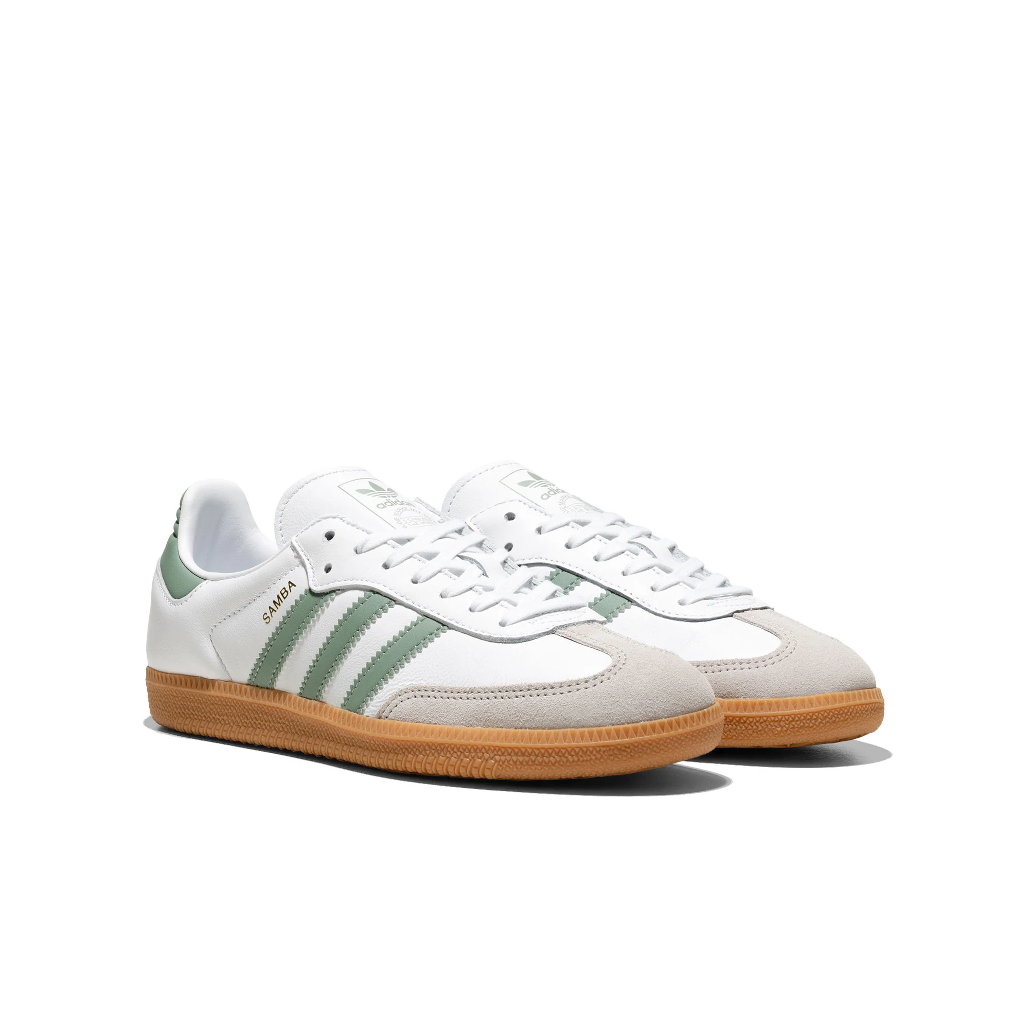 Adidas Originals Samba OG J Ftwr White/Silver Green/Gum - Image 2