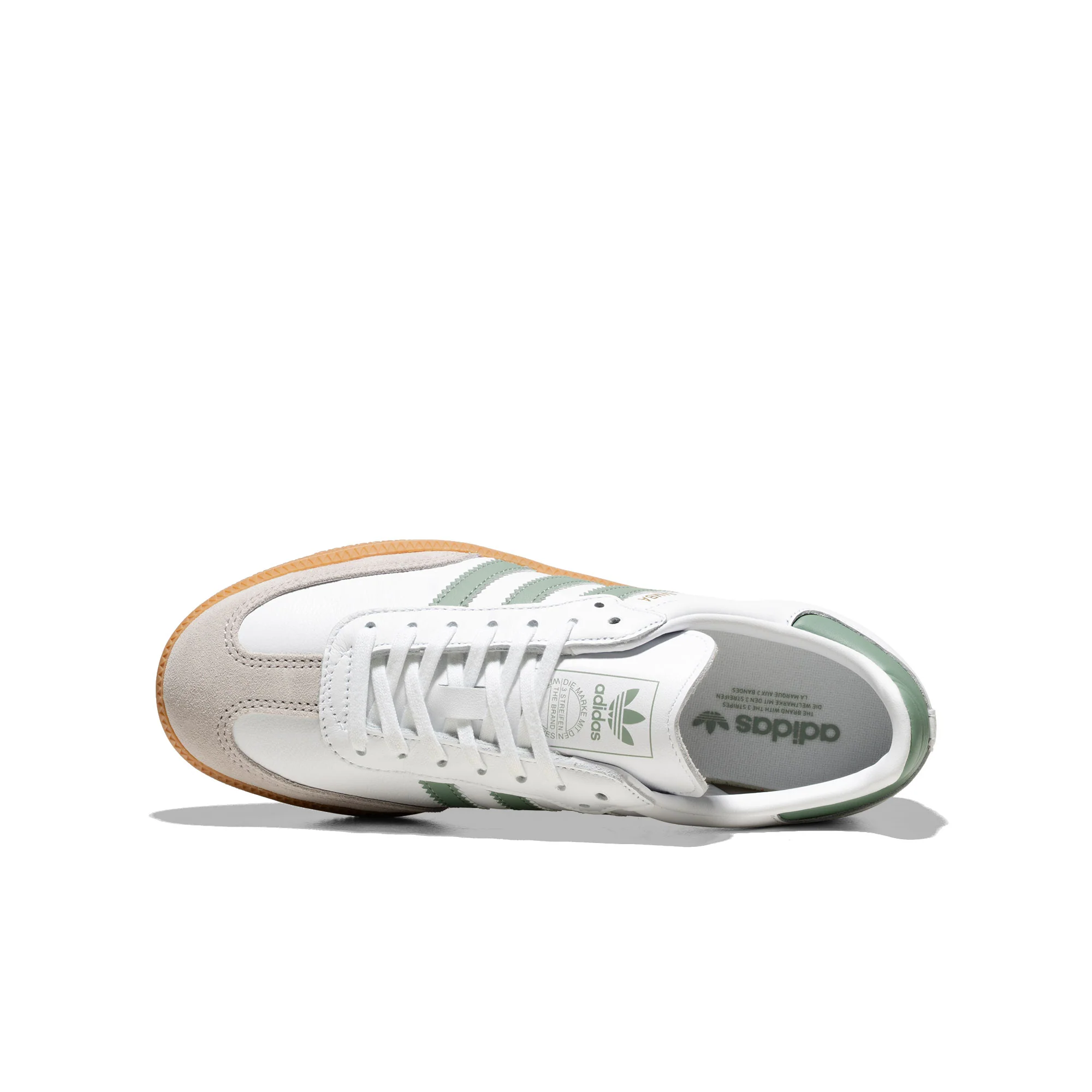 Adidas Originals Samba OG J Ftwr White/Silver Green/Gum - Image 5