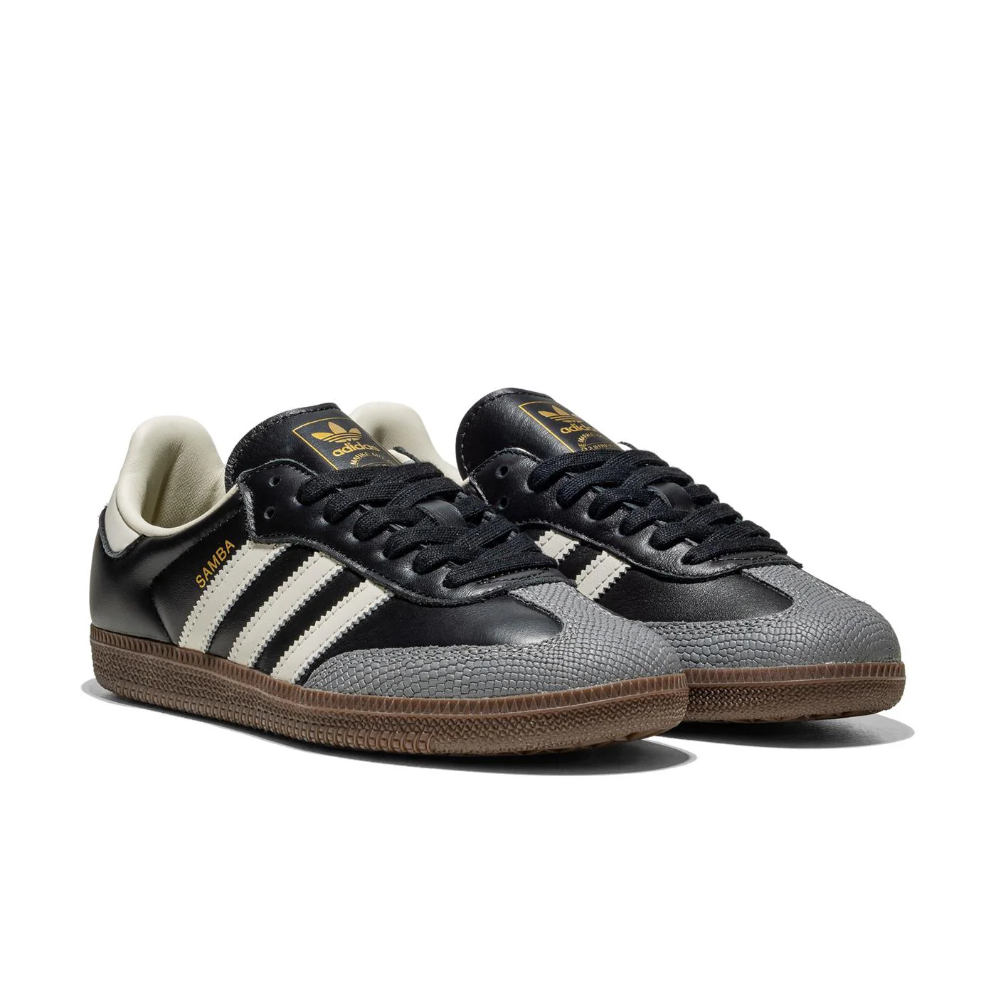Adidas Originals Samba OG W Core Black/Off White/Gold Met - Image 2