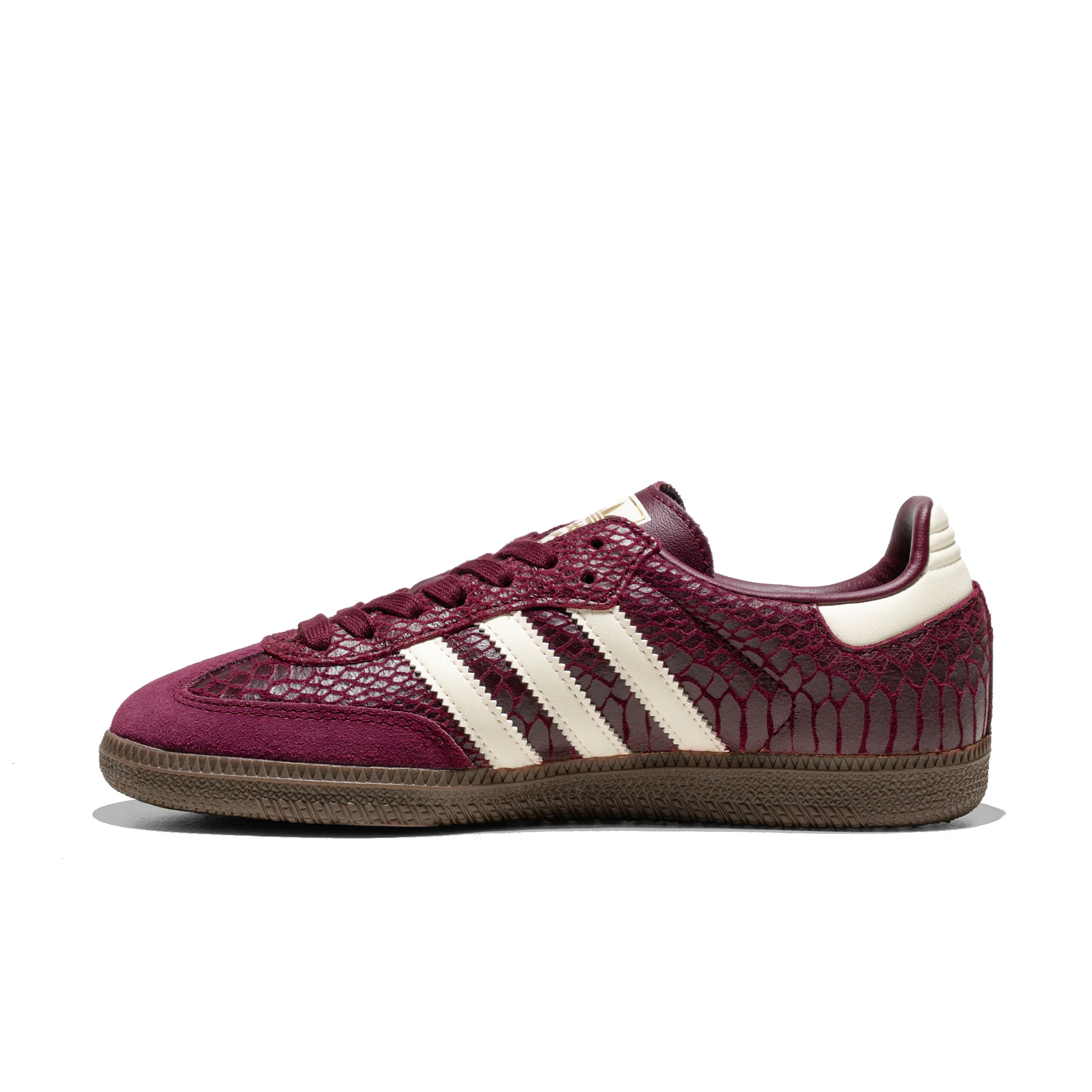 Adidas Originals Samba OG W Maroon/Cream White/Gold Metallic - Image 3