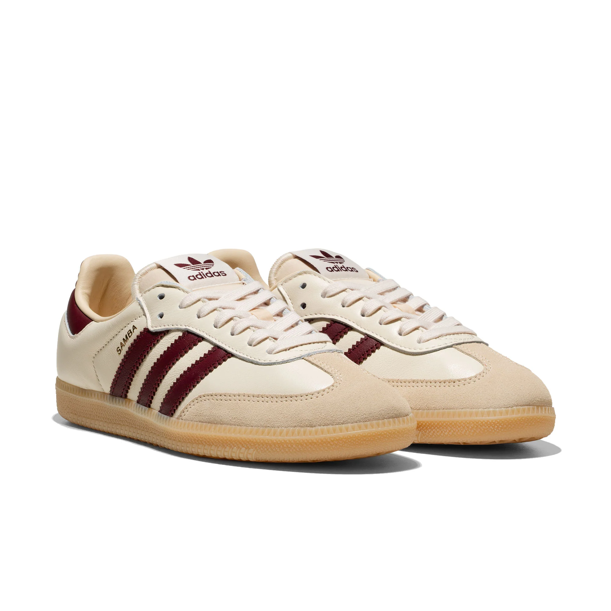 Adidas Originals Samba OG Wonder White/Shadow Red/Gum - Image 2