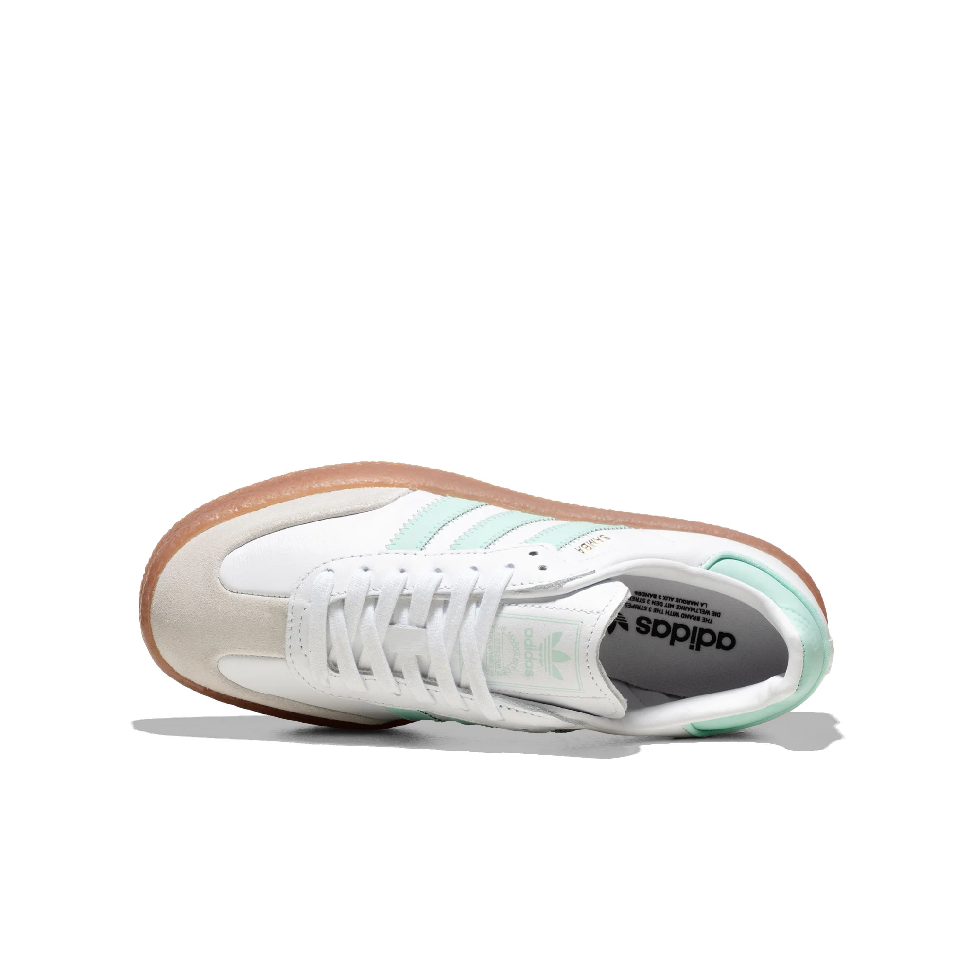Adidas Originals Sambae J Ftwr White/Clear Mint/Gold Met - Image 5