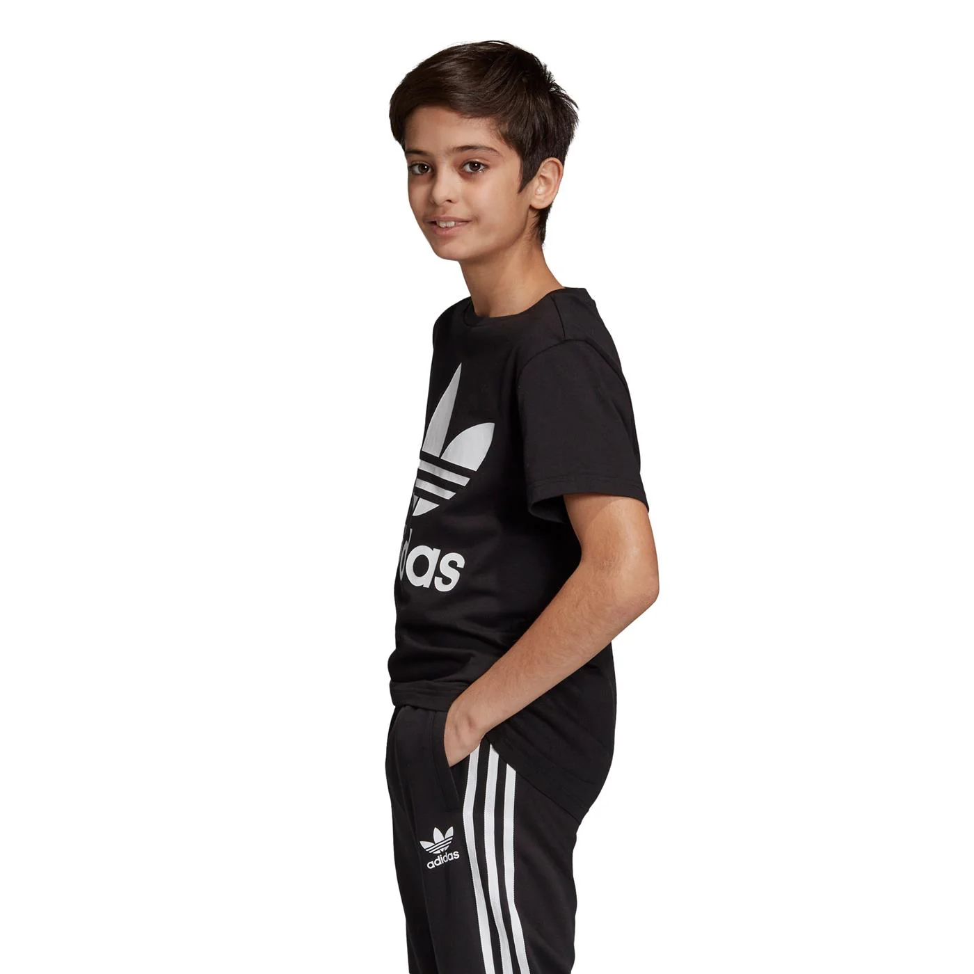 Adidas Originals Trefoil Tee Black/White - Image 2