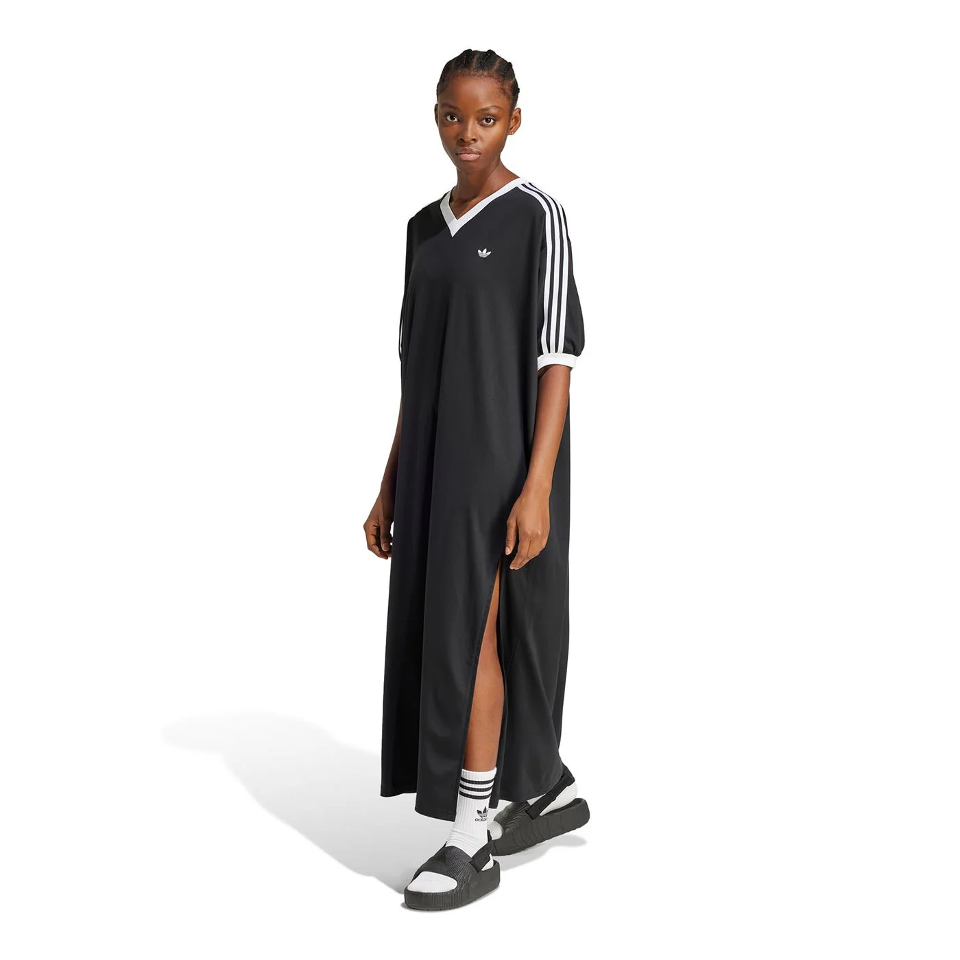 Adidas Originals V-Neck Dress Black