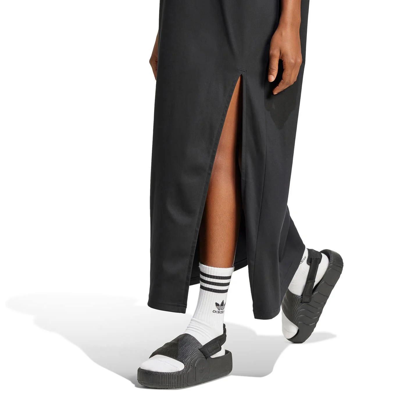 Adidas Originals V-Neck Dress Black - Image 4