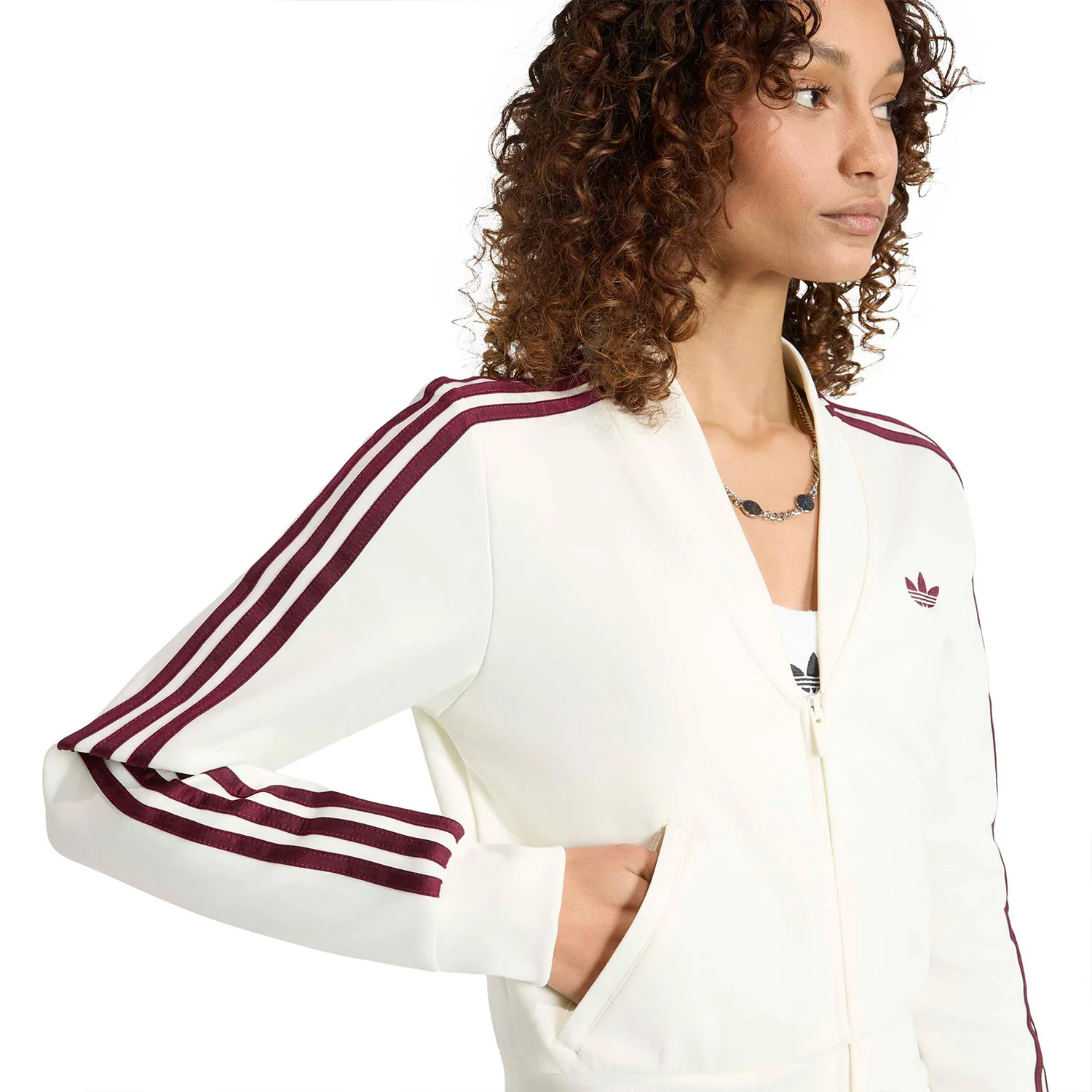 Adidas Originals V-Neck Superstar TT Off White - Image 4
