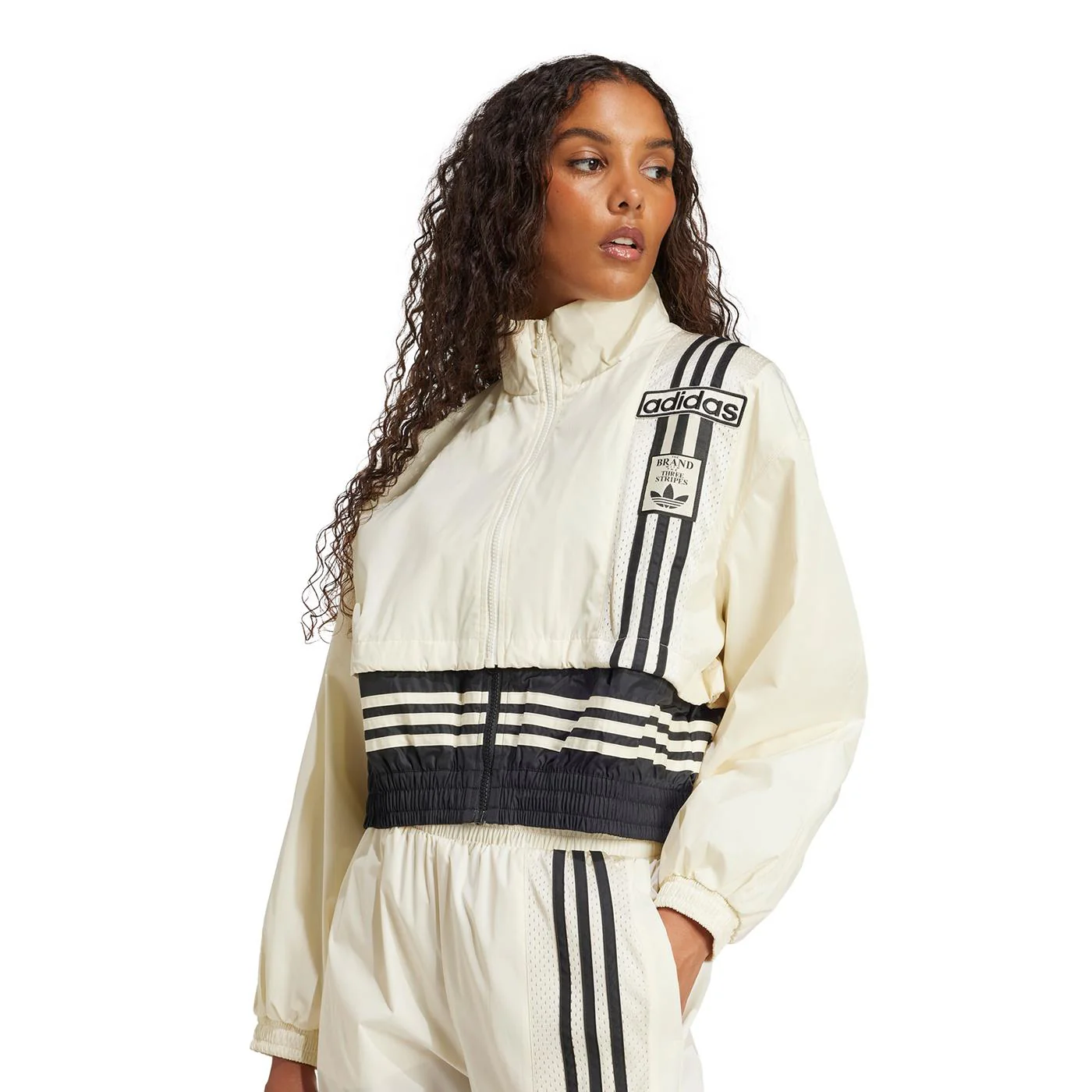 Adidas Originals Woven Track Top Cream White/Black