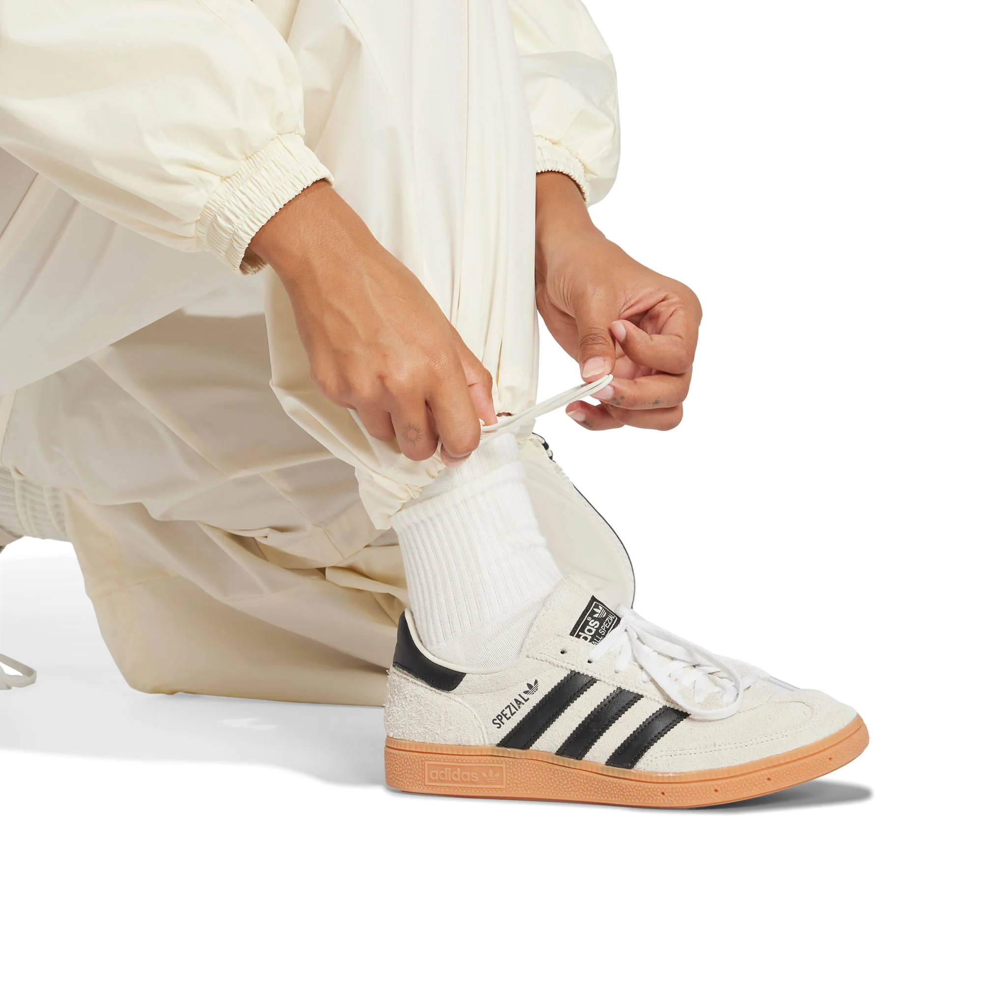 Adidas Originals Woven Trackpant Cream White - Image 5