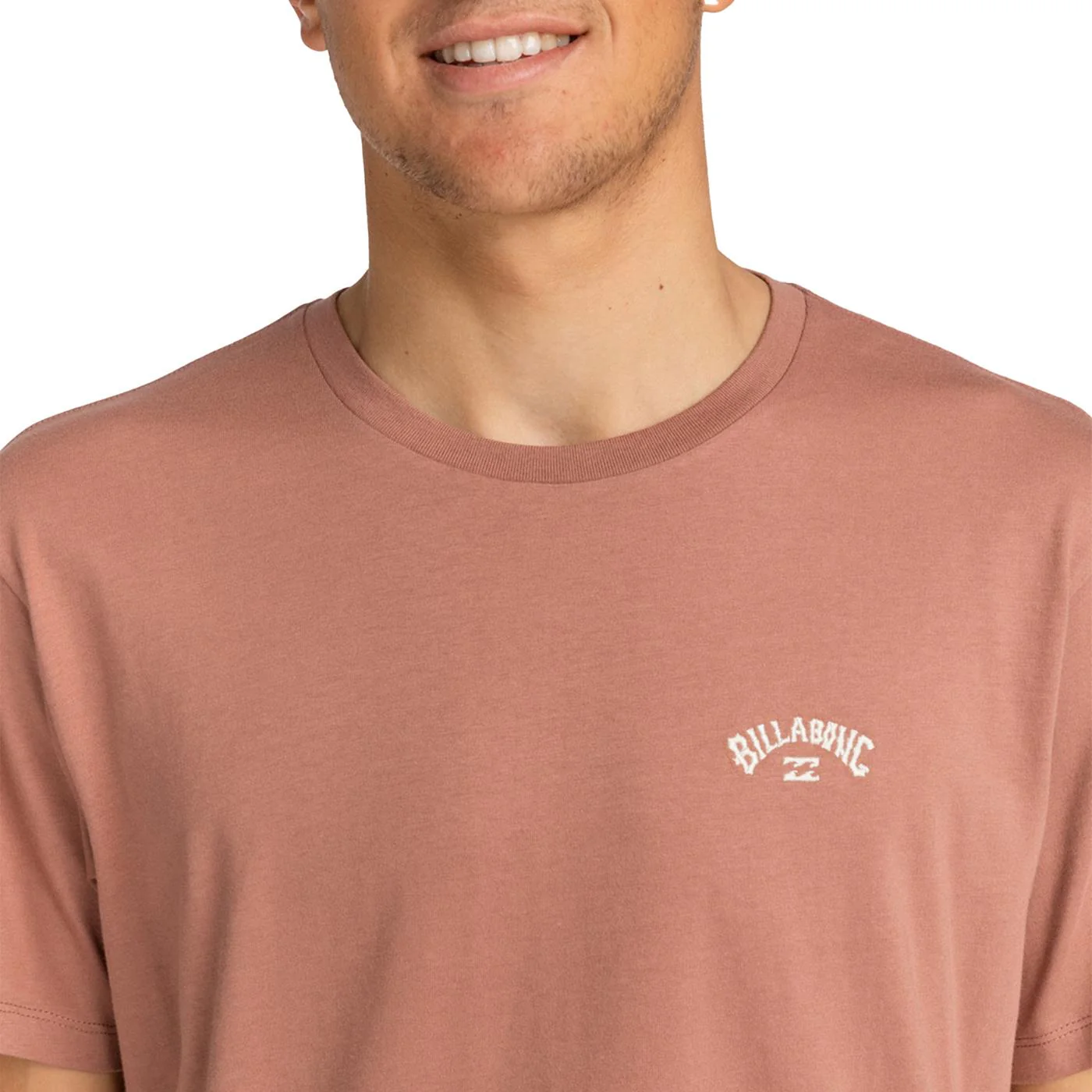 Billabong Arch Crew T-Shirt Rosewood - Image 3